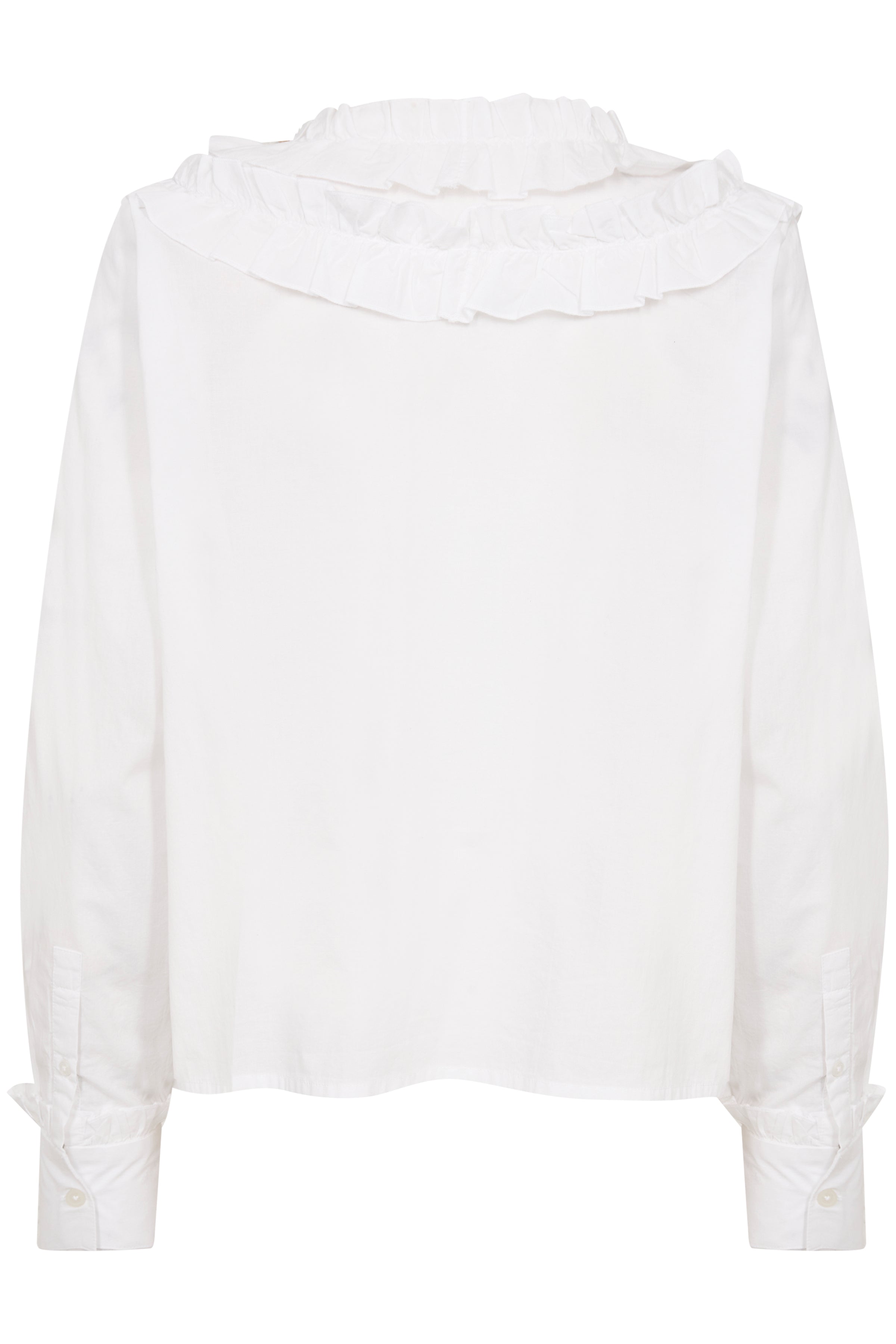 Noella White Ruffle Shirt - 30309562