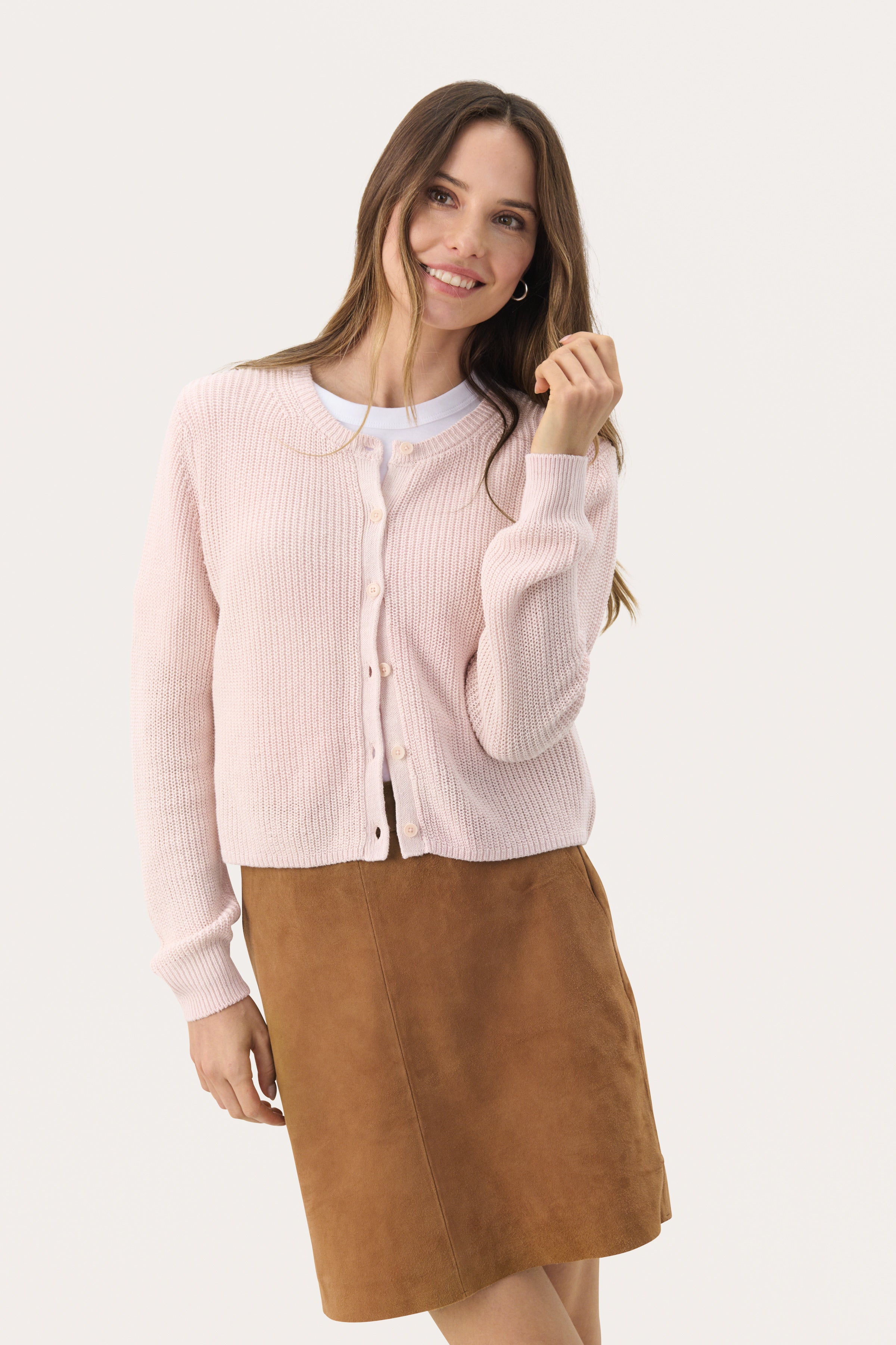 Gigia Mauve Chalk Cardigan - 30309579
