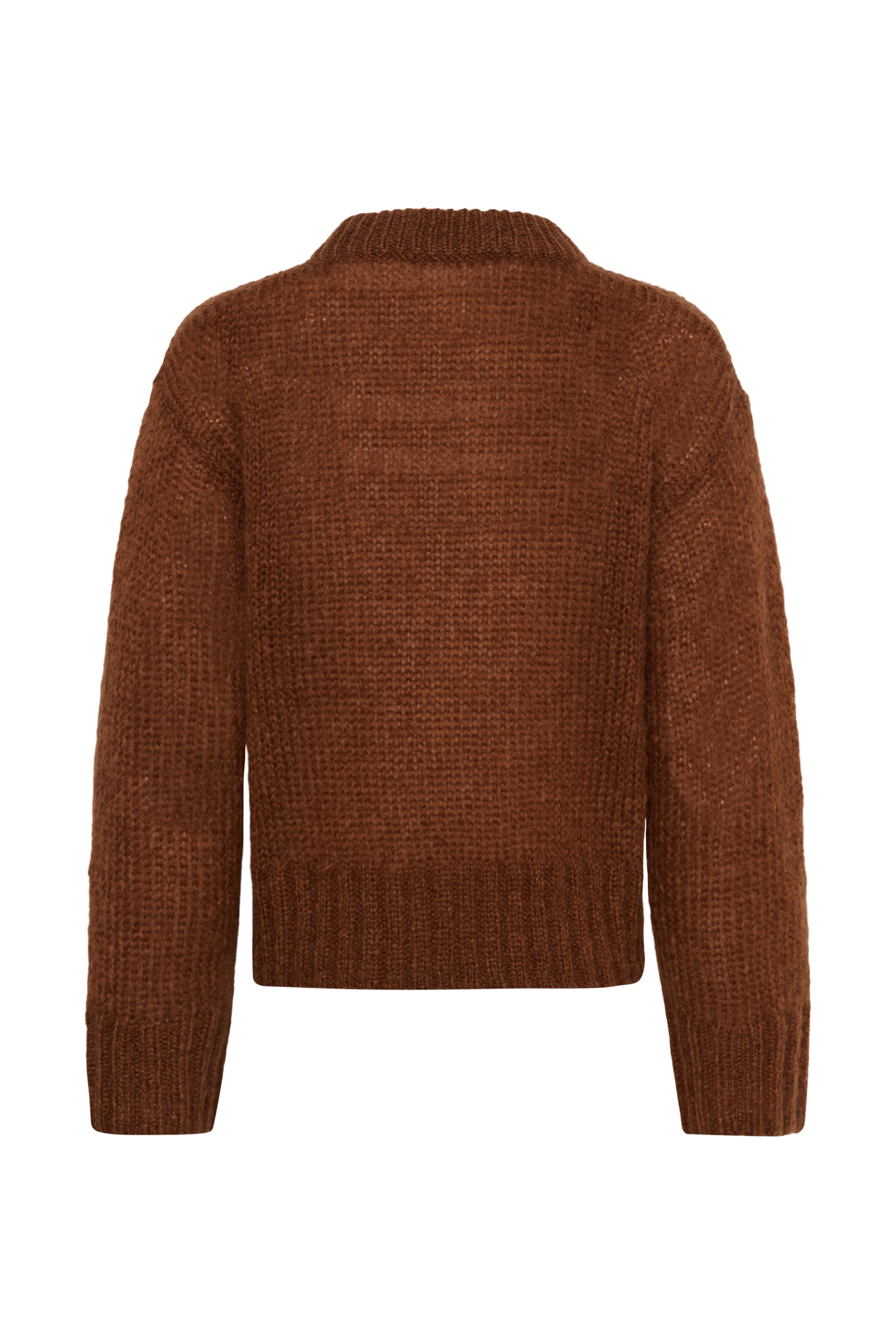 Sille Brown Crew Neck Pullover - 30310023