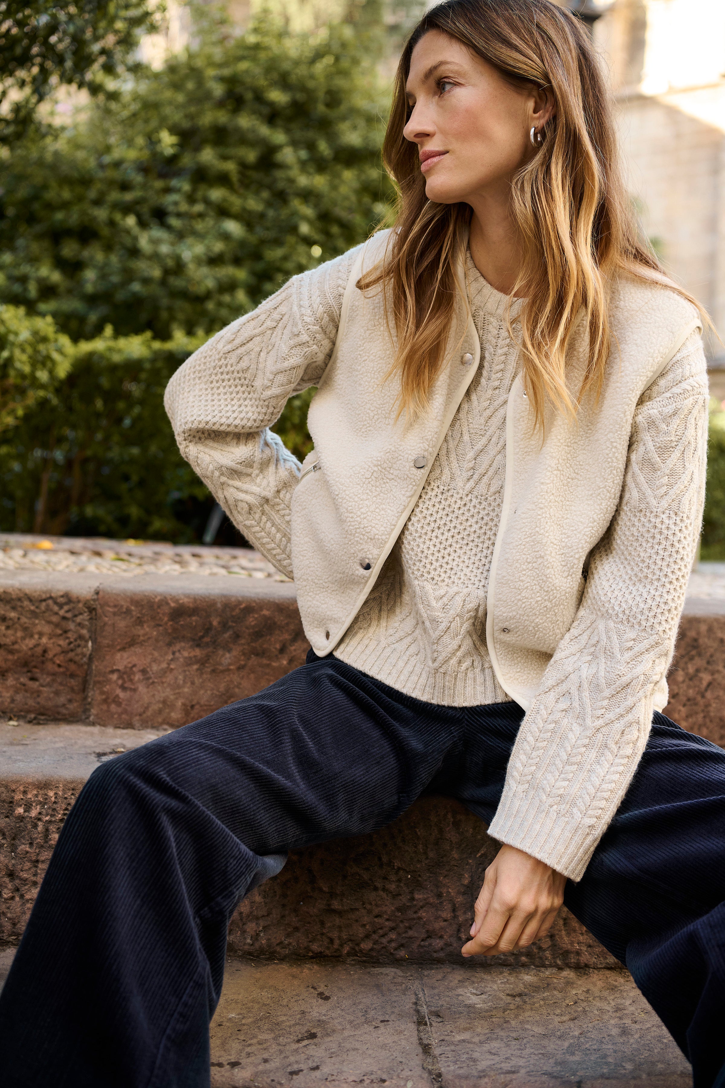 Sindy French Oak Melange Sweater - 30310029