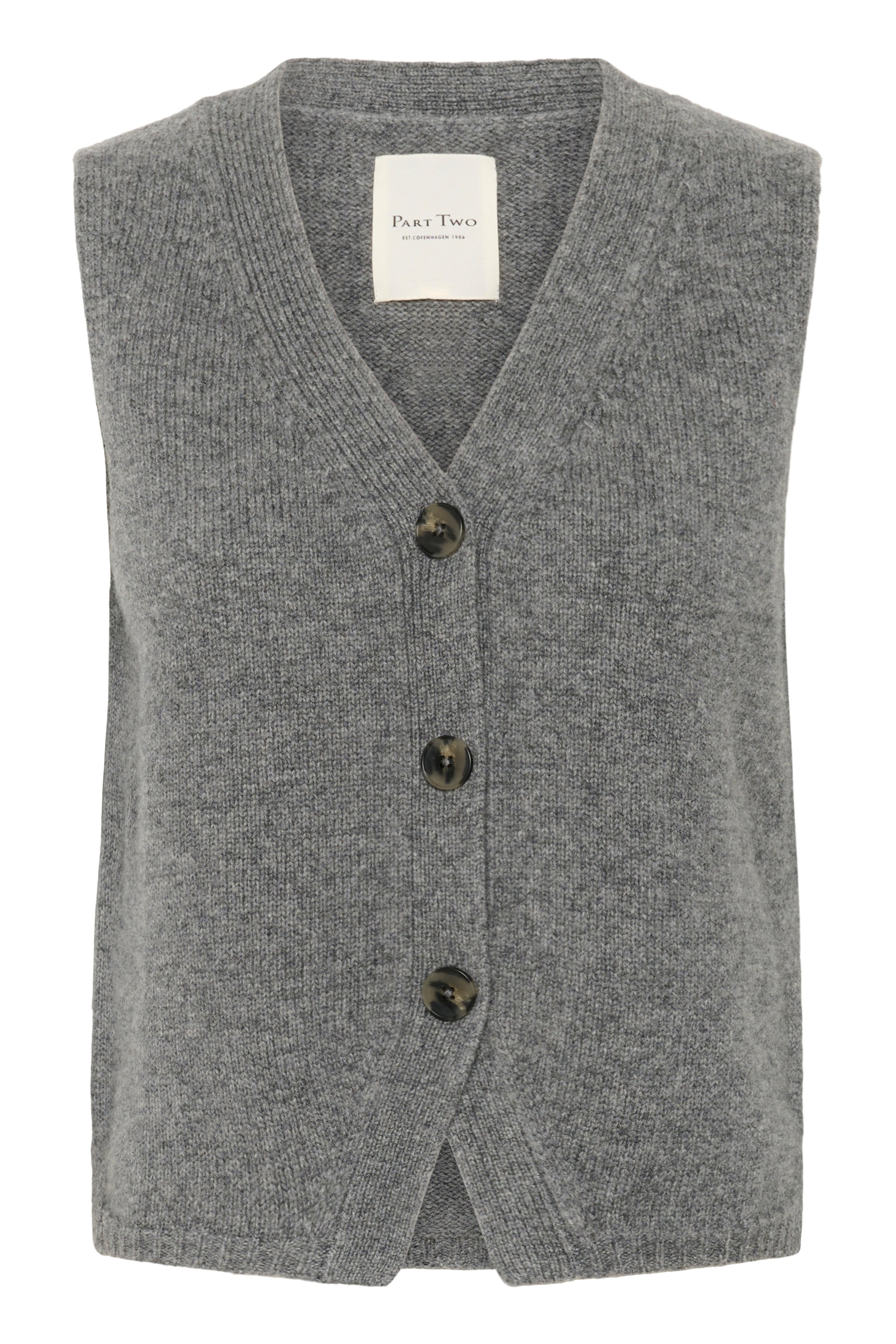 Sylva Grey Knit Waistcoat - 30310052