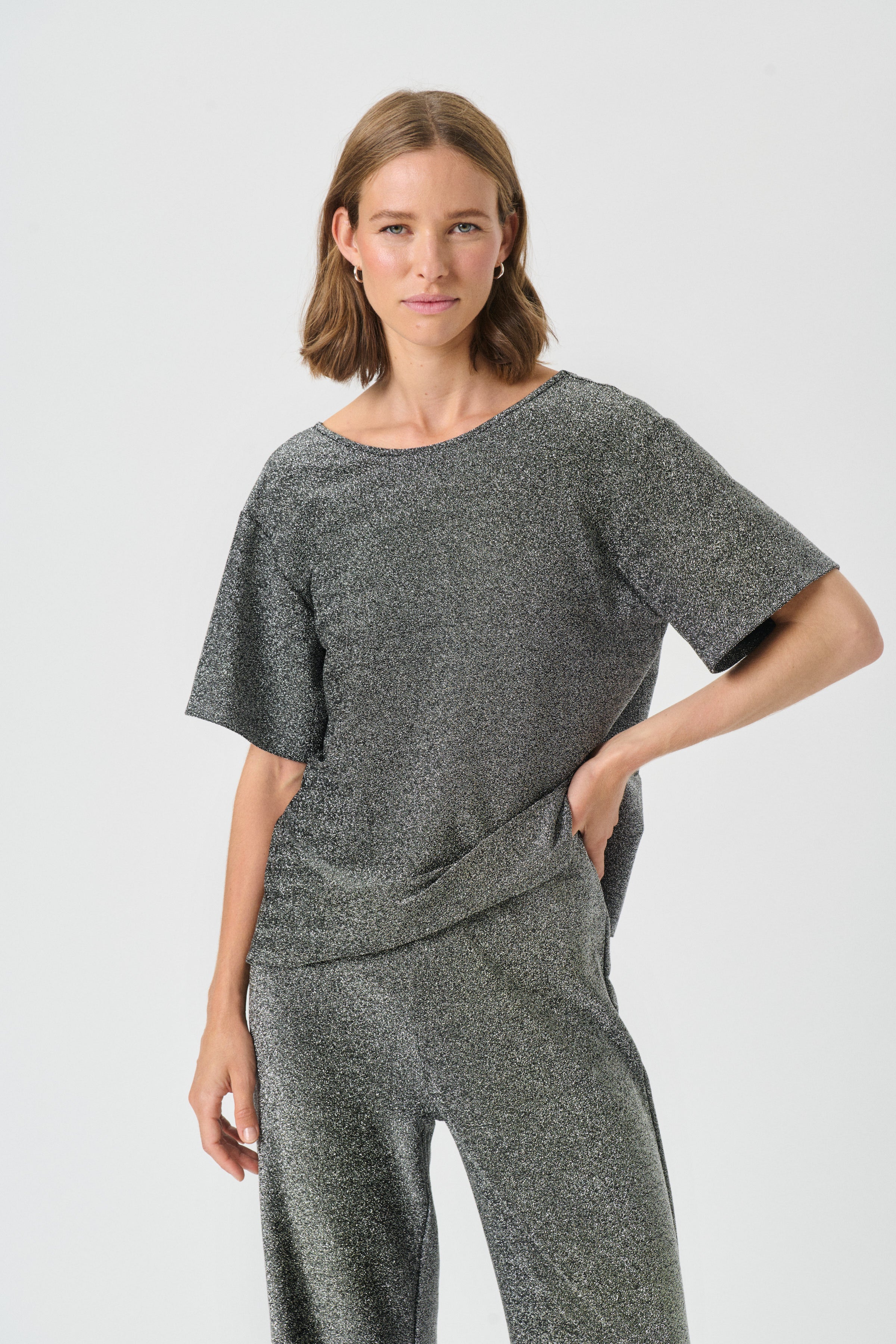Black Shimmer Verrona Top - 30310273