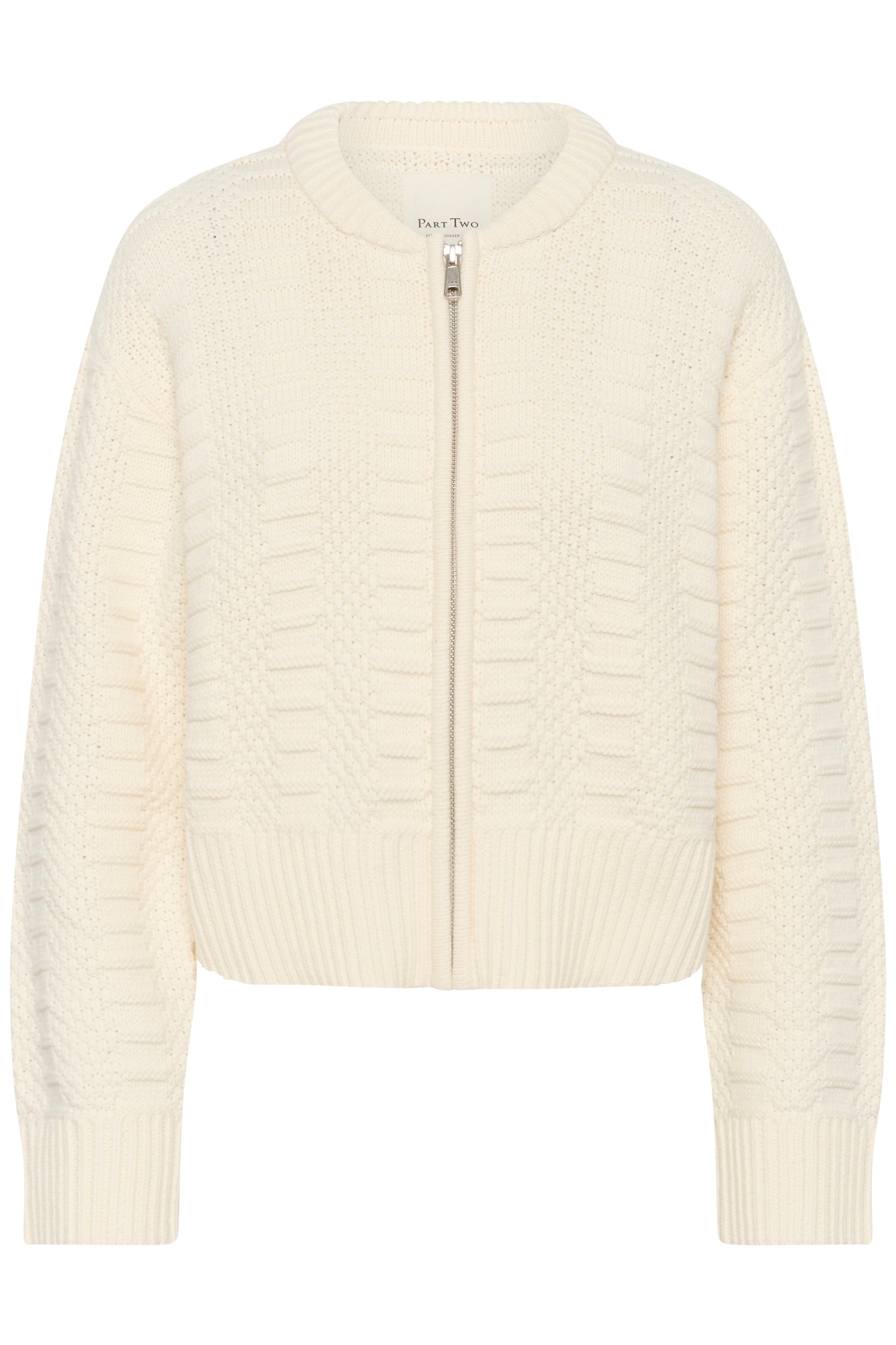 Aniela Whisper White Zip Cardigan - 30310397