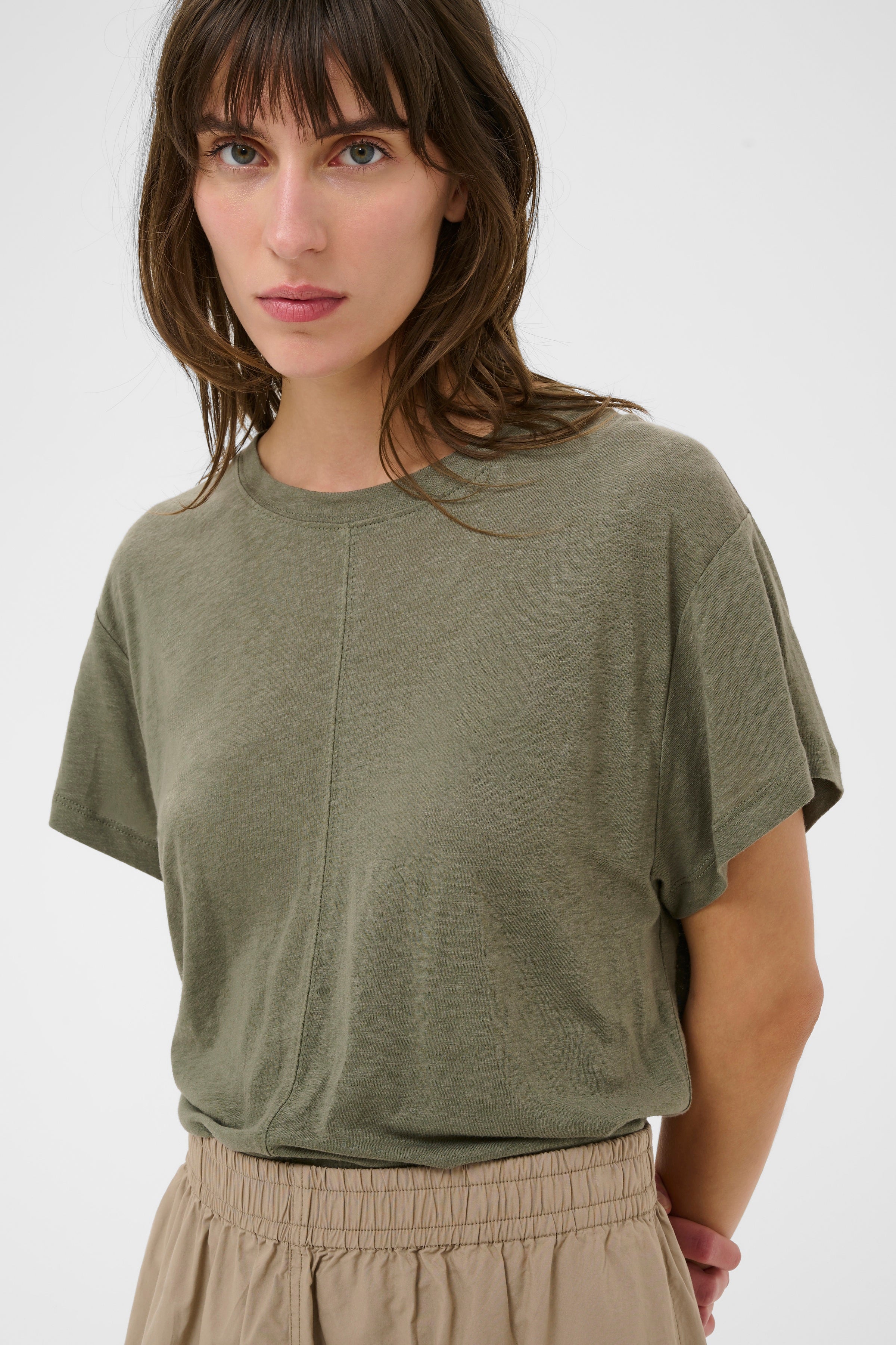 Anemona Smokey Olive T-Shirt - 30310459