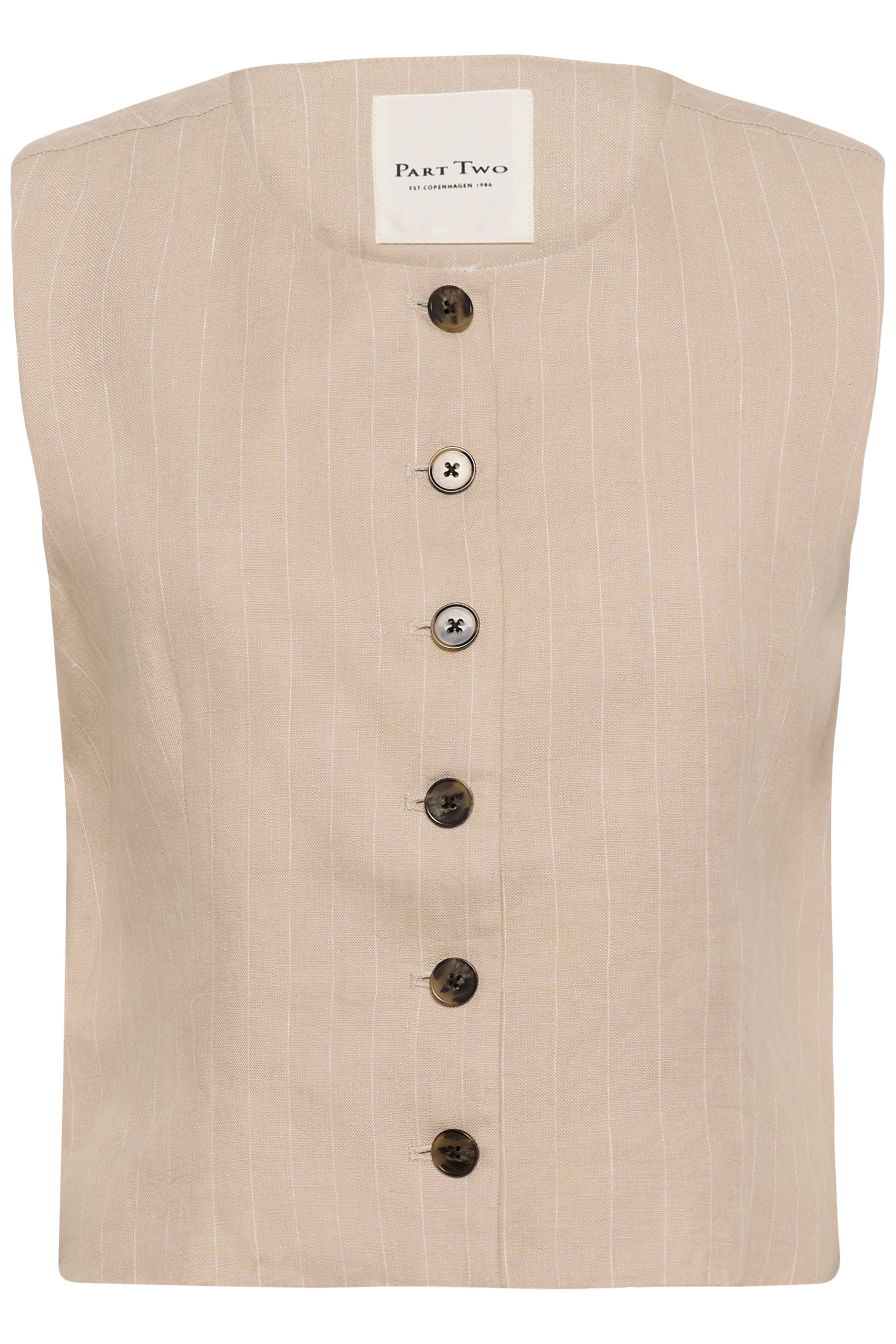 Azania Neutral Pinstripe Waistcoat - 30310487