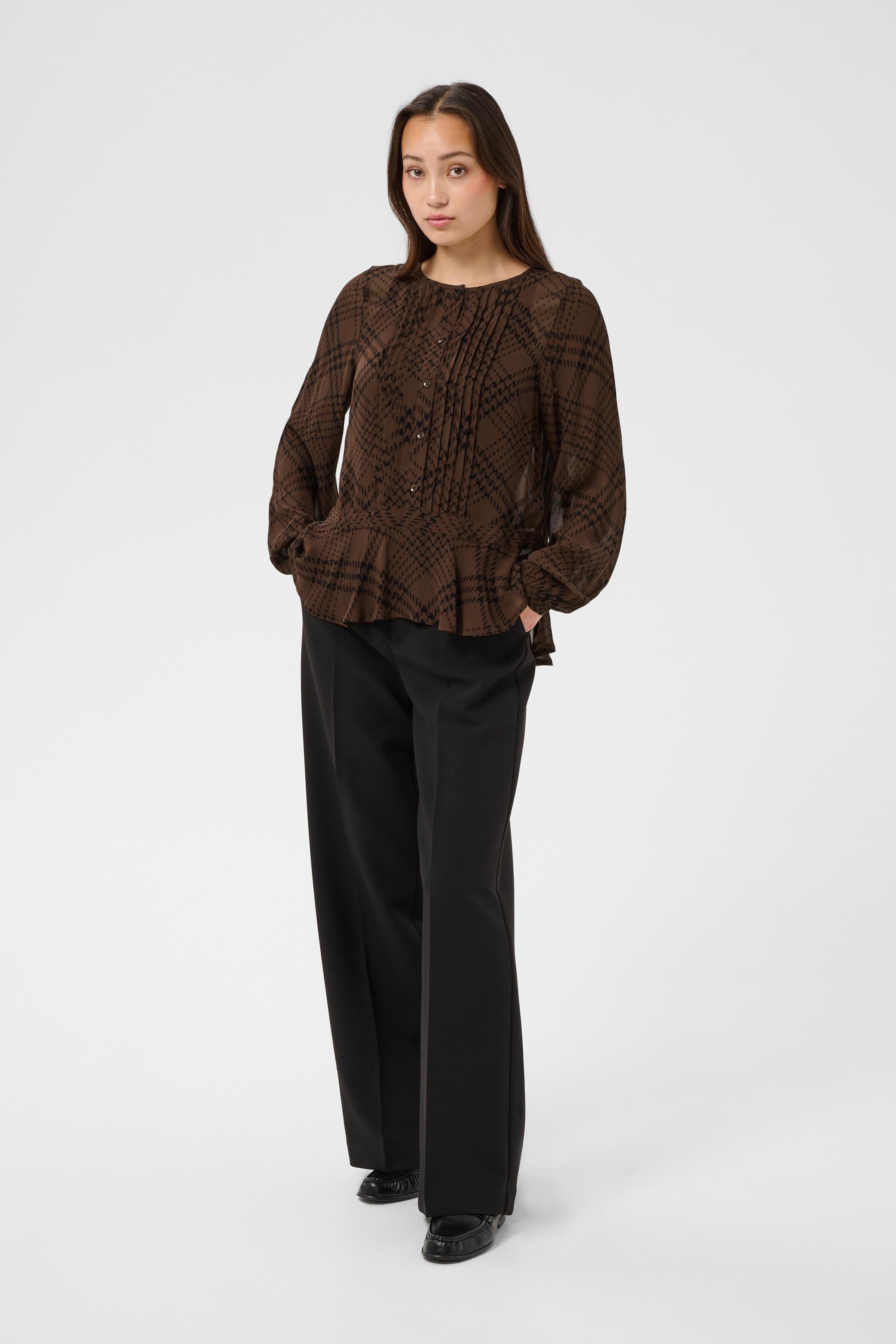 Cantaline Brown Check Shirt - 30310758