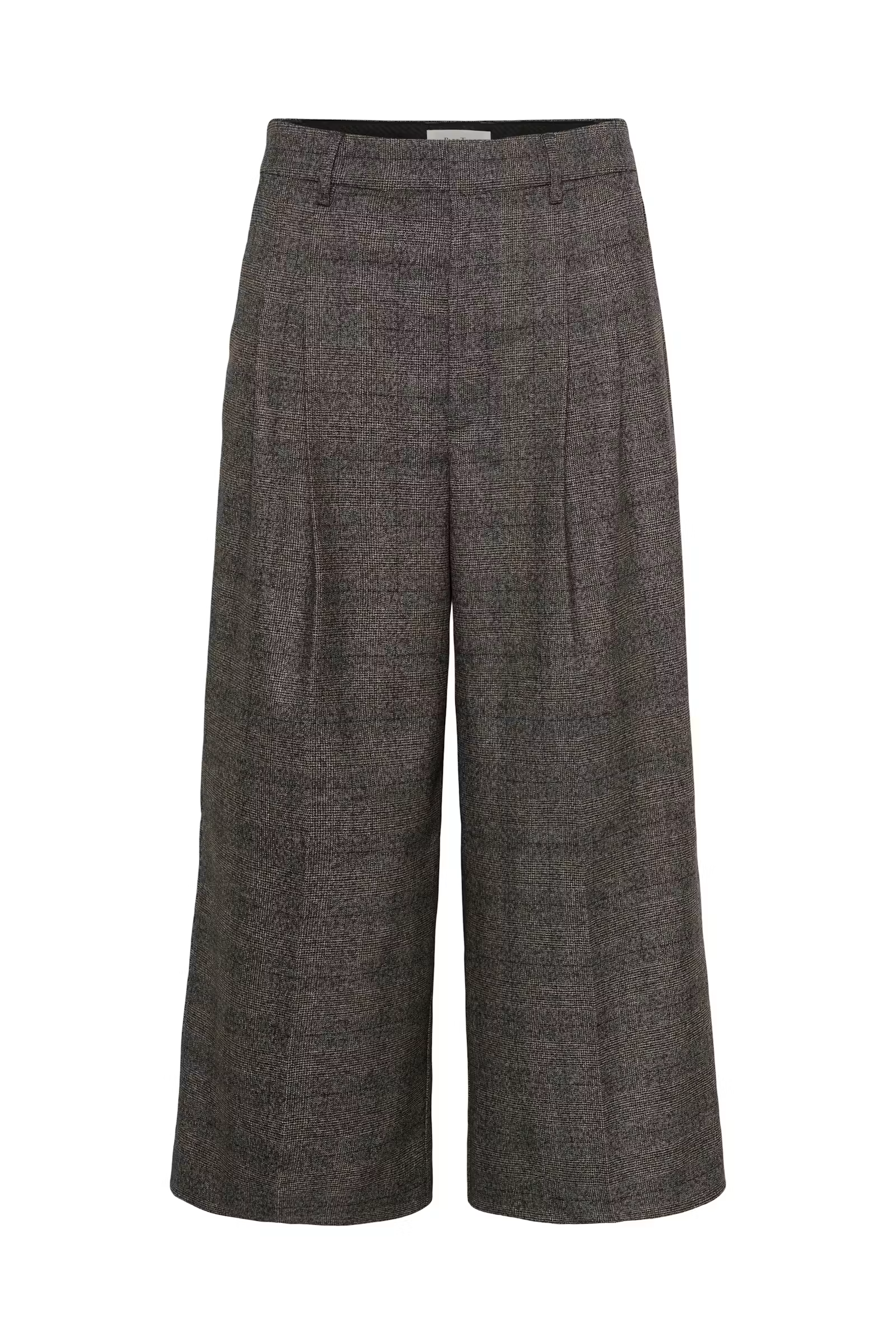 Clementina Black Check Crop Pants - 30310803