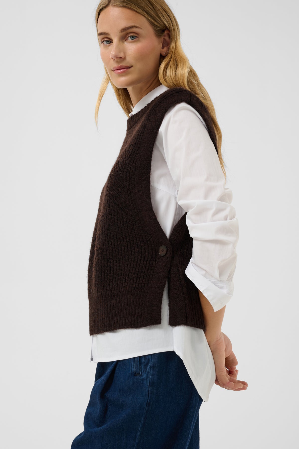 Charlye Mole Melange Slipover - 30310831