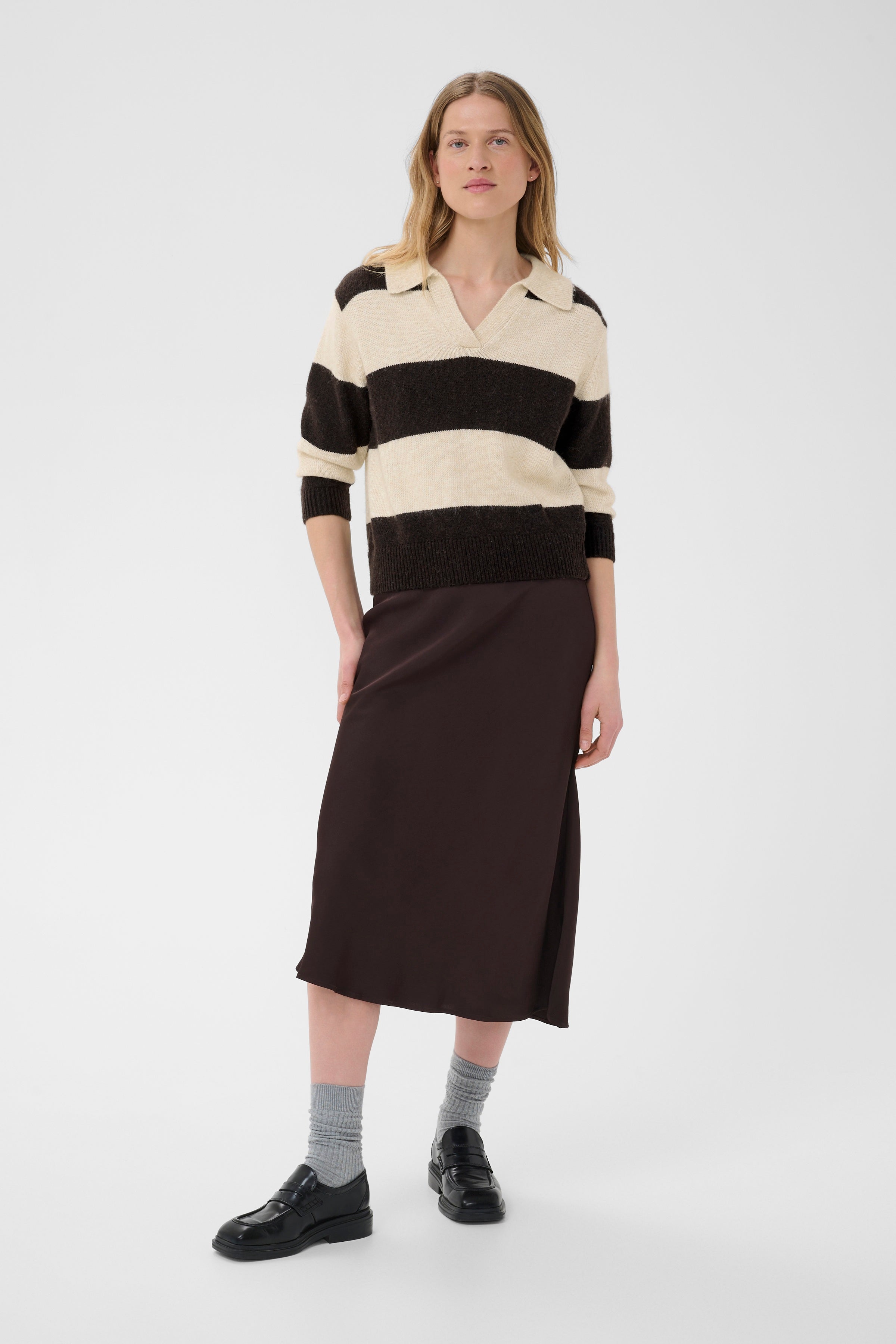 Charlott Block Stripe Mole Sweater - 30310833
