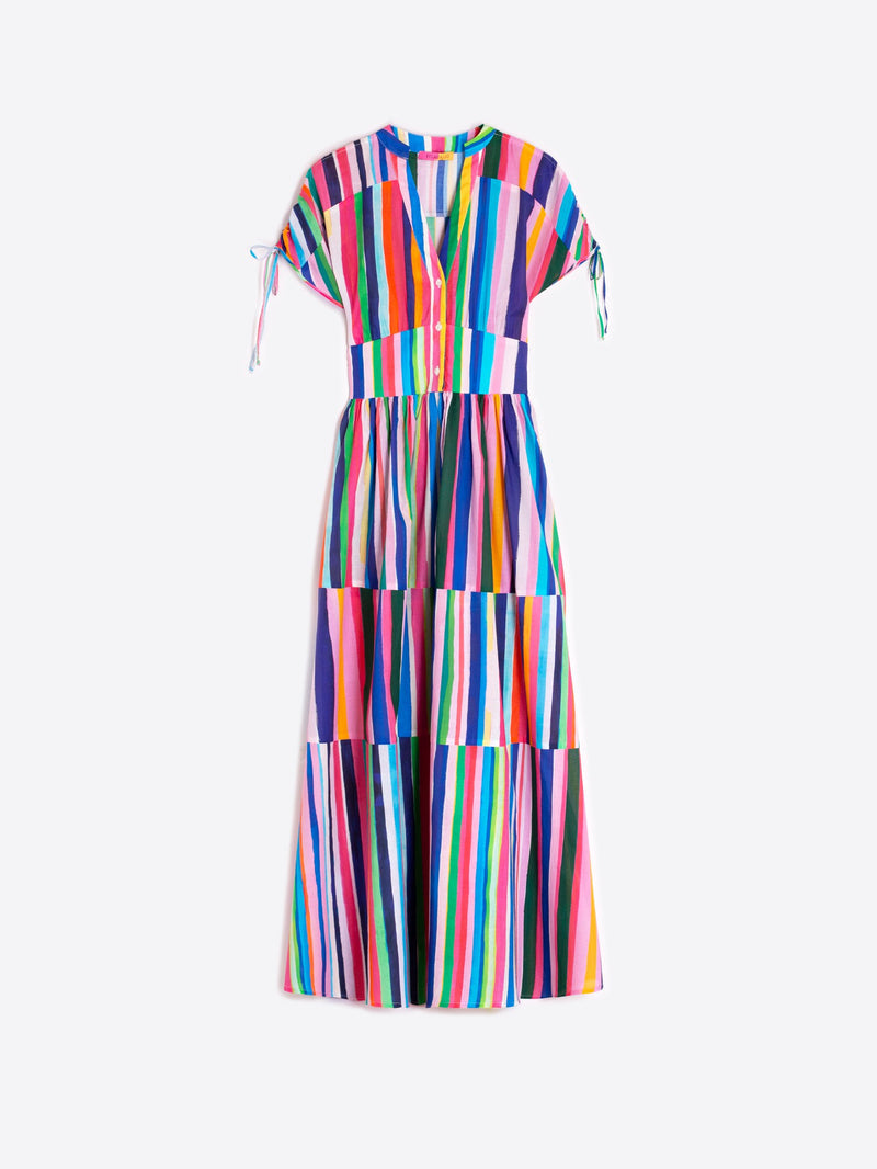 Multi-Colour Striped Dress - 33296