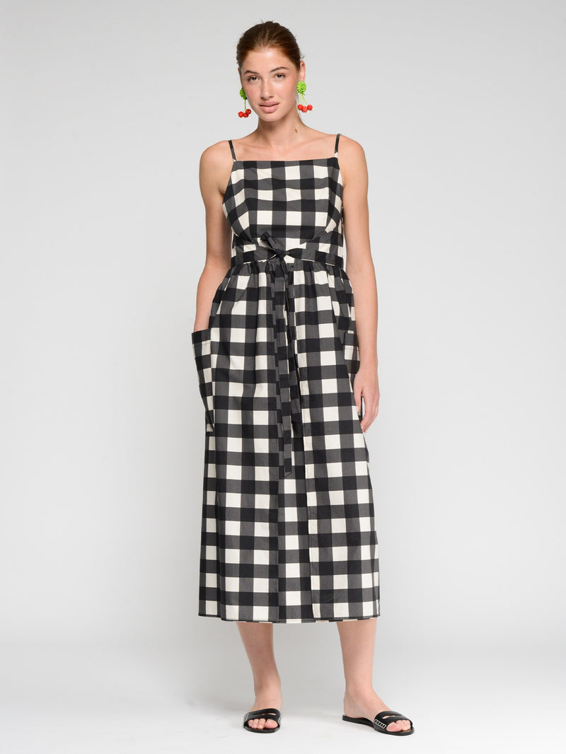 Black & White Gingham Dress - 33338