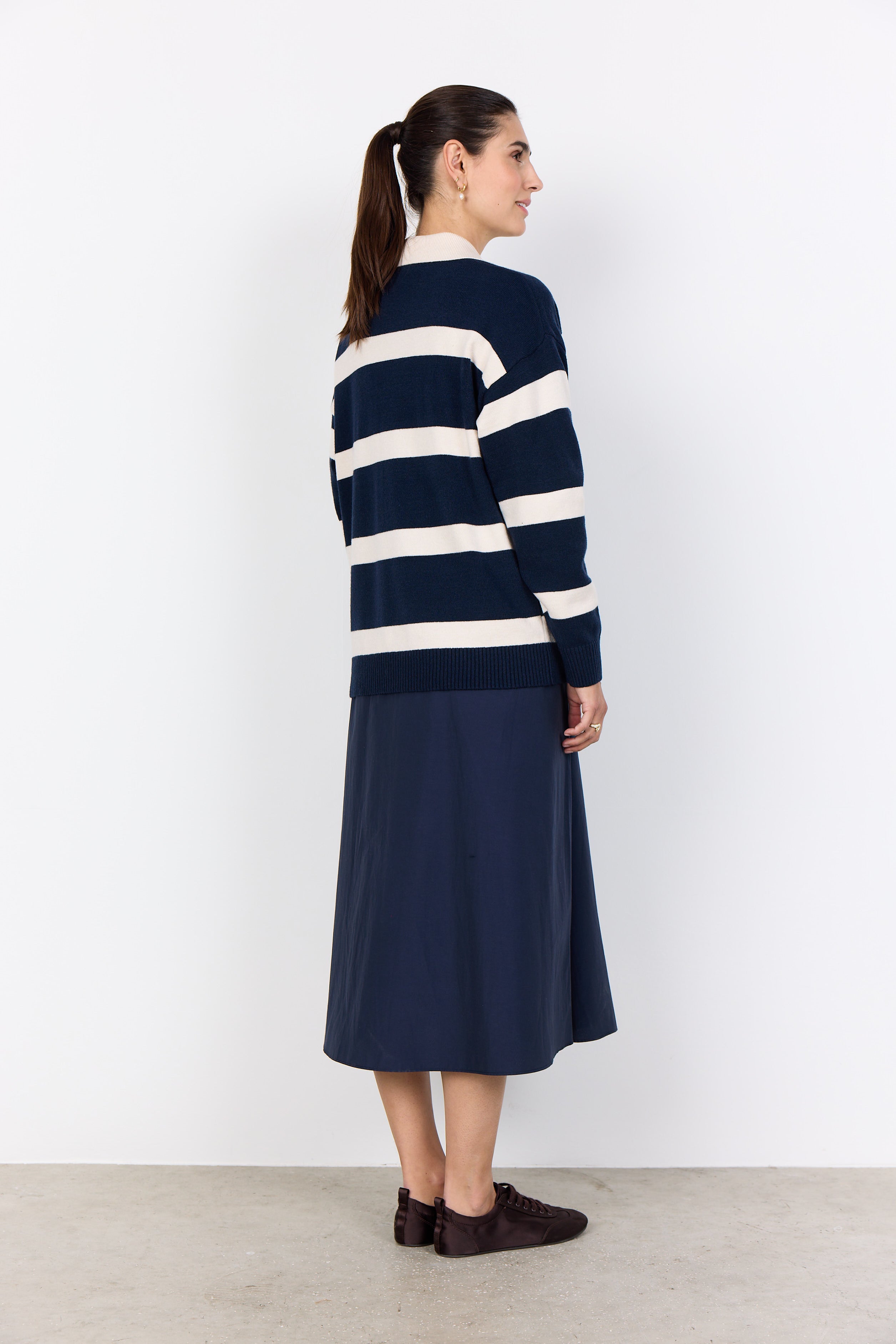 Kanita Stripe 32 Navy Sweater - 33768