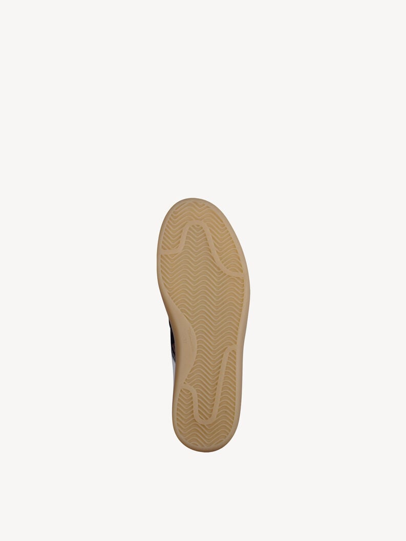 White/Gold/Animal Print Trainer - 23624