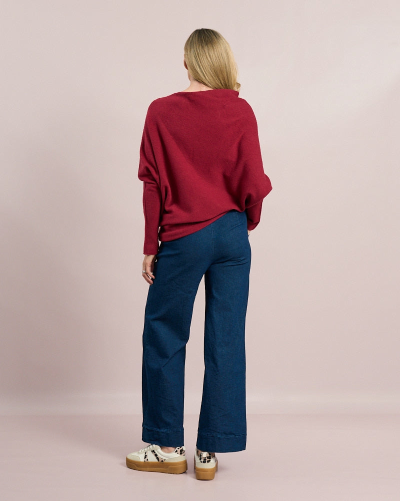 Bordeaux Asymmetric Knit - 37709