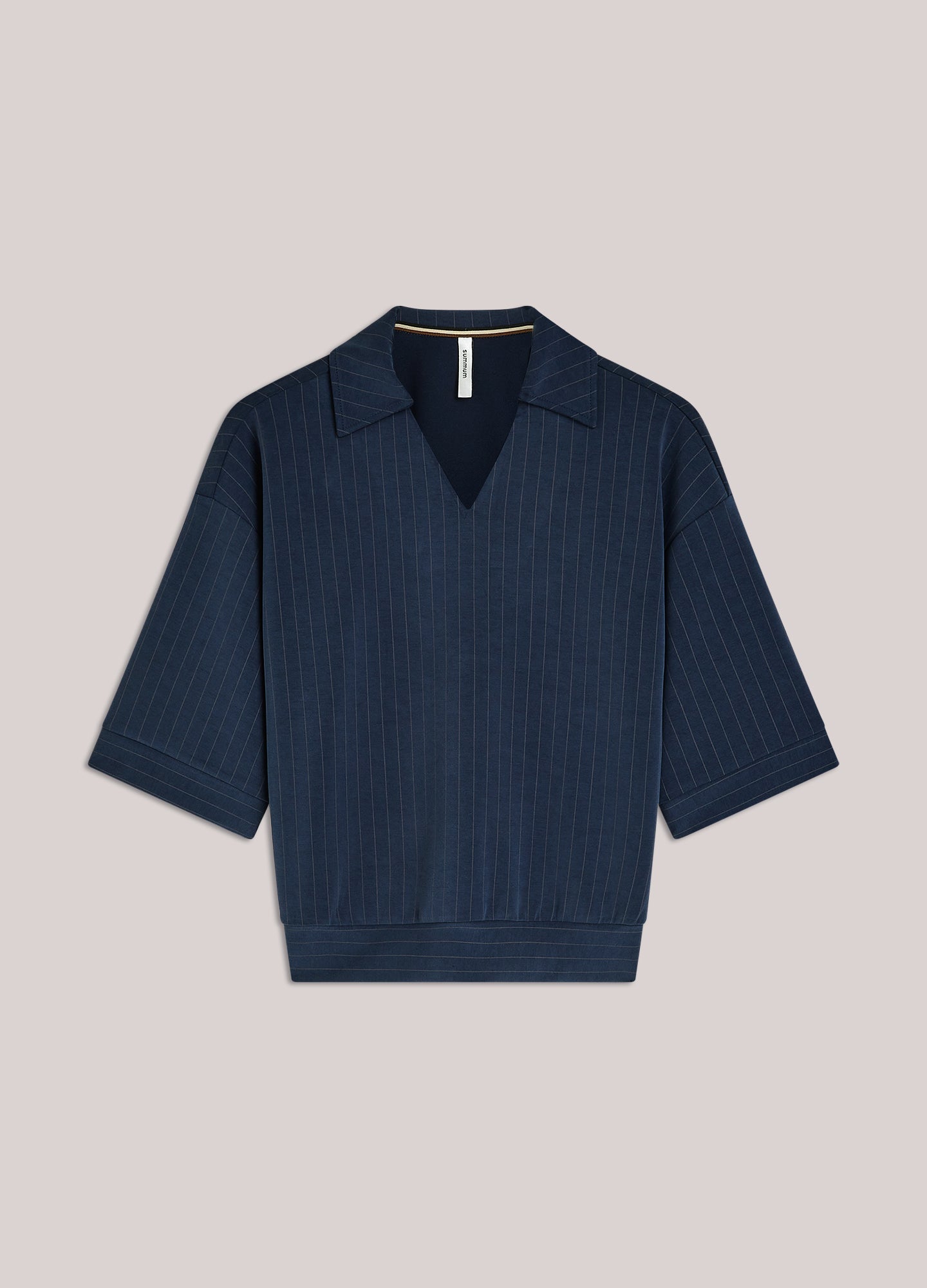 Midnight Blue Pinstripe Top - 3S5253