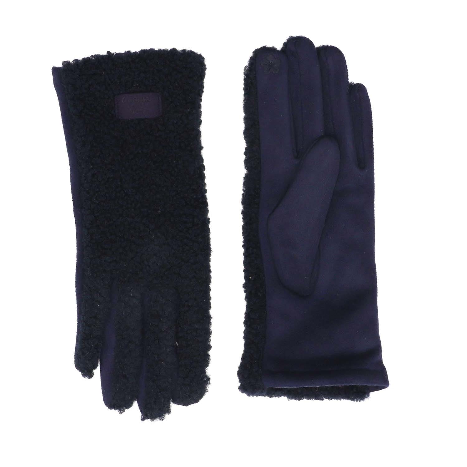 Navy Teddy Gloves - 4005514