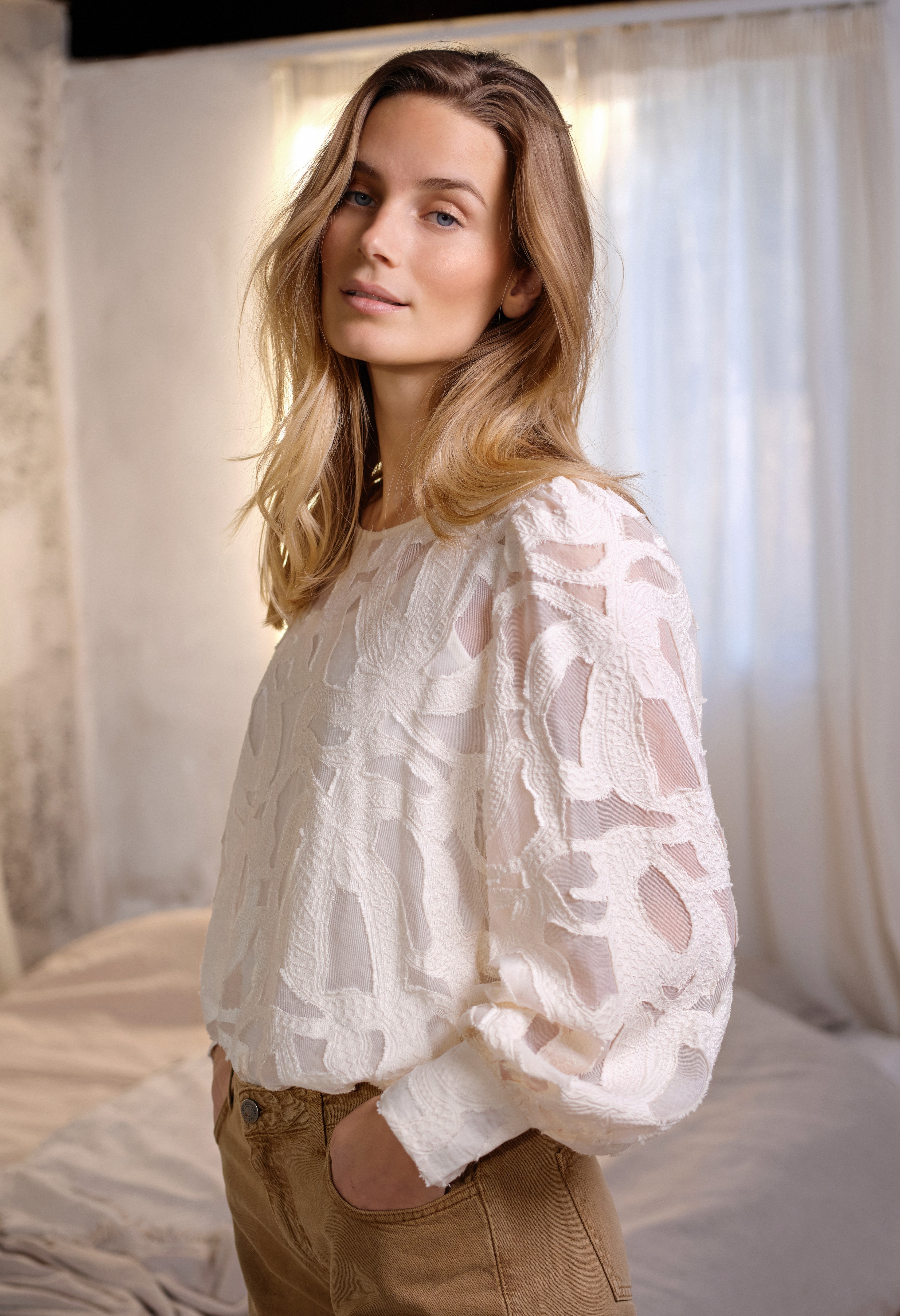 Ibi 1 Burnout Blouse - 40813