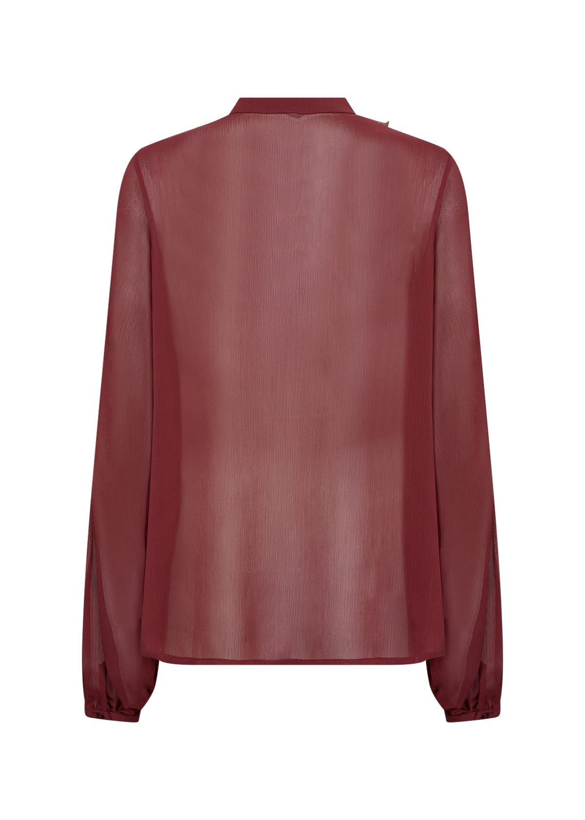 Naia 1 Dark Red Frill Shirt - 40900