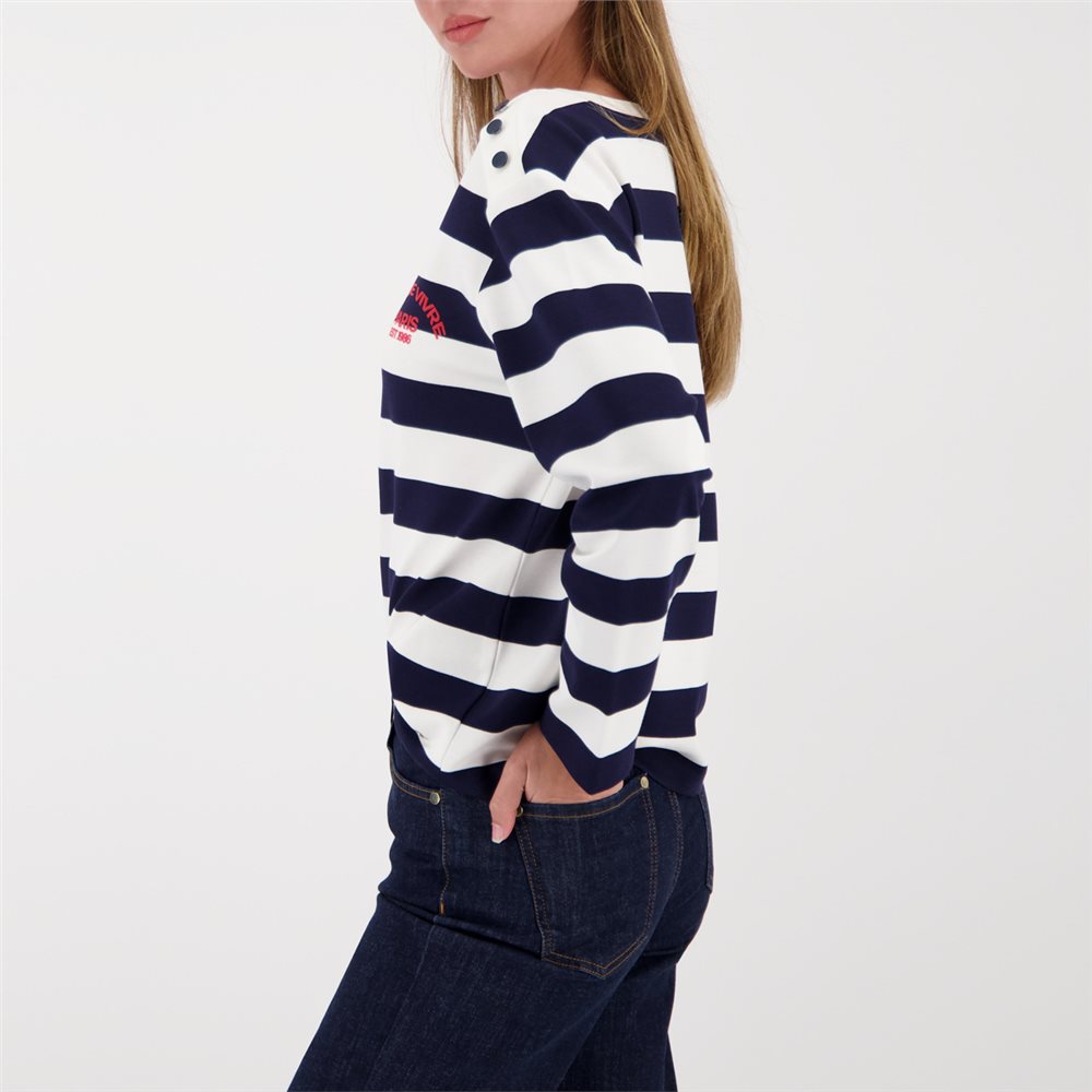 Marine Striped Sweatshirt - 410080