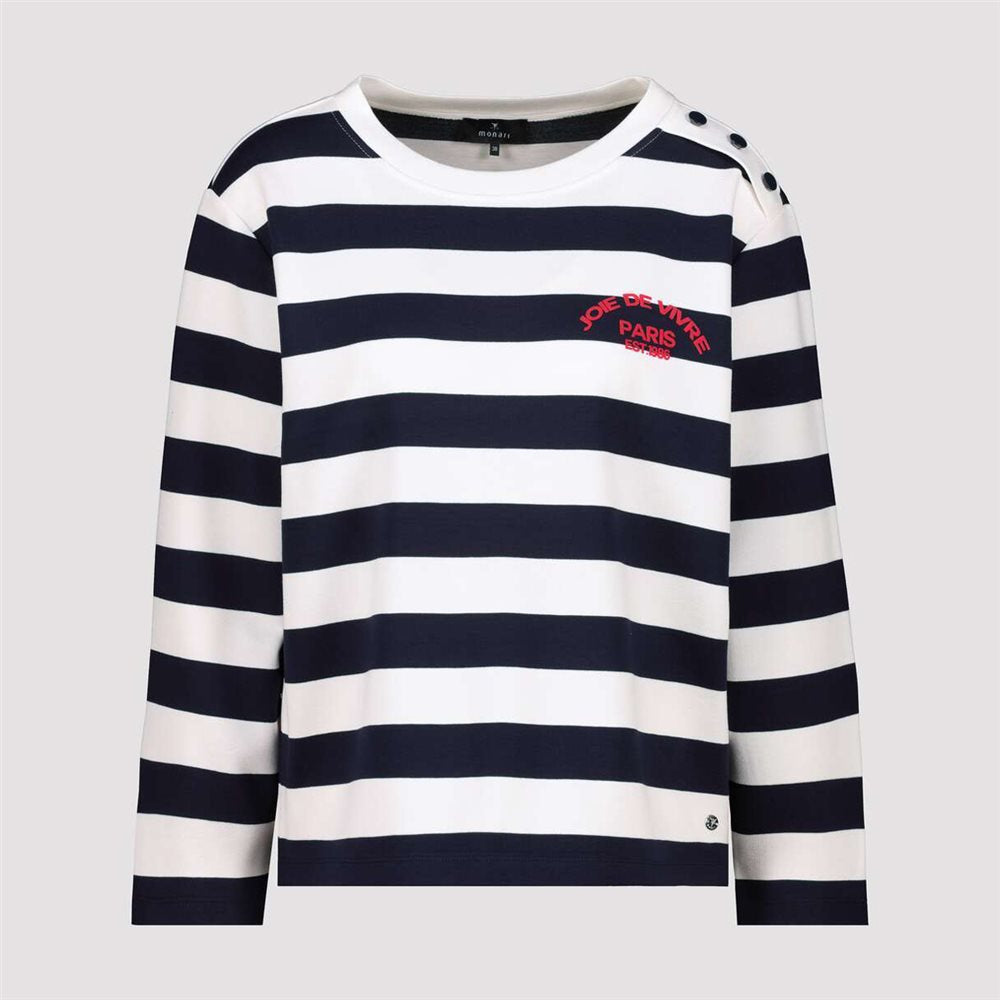 Marine Striped Sweatshirt - 410080