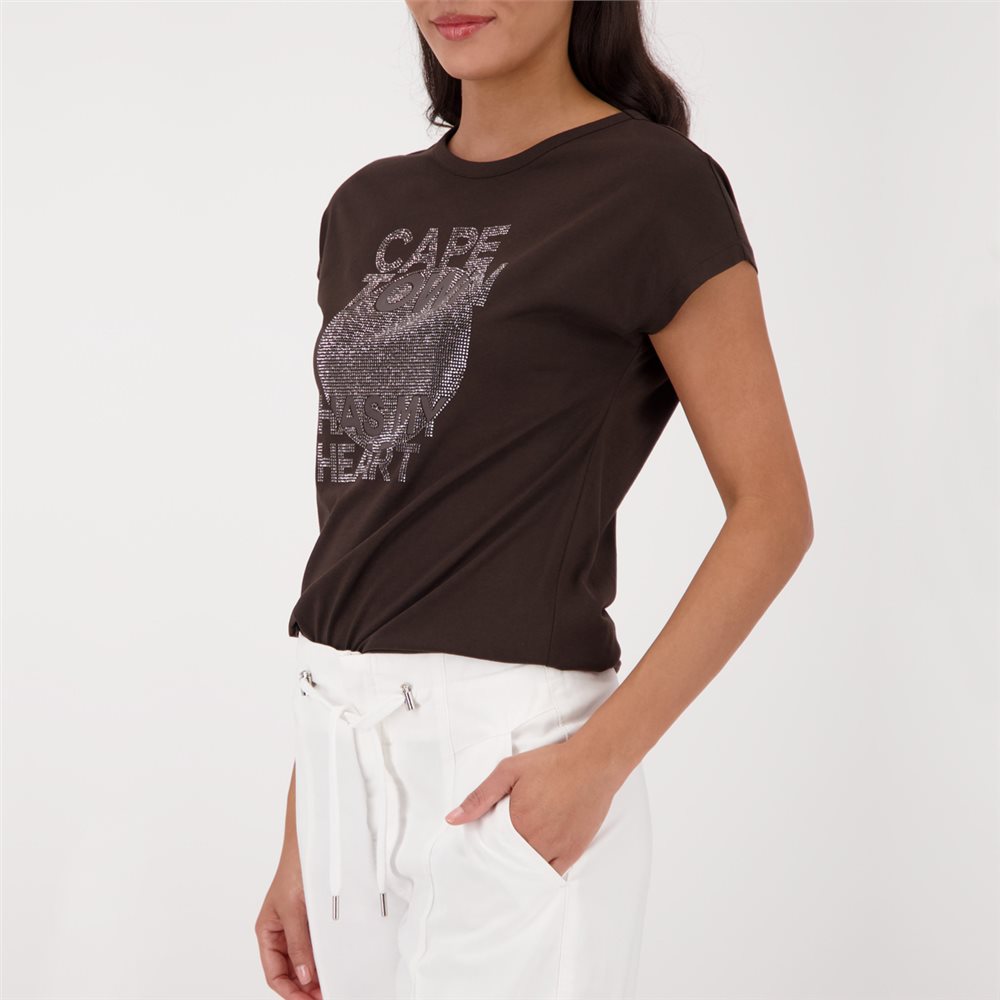 Dark Chocolate Jewelled T-Shirt - 410156