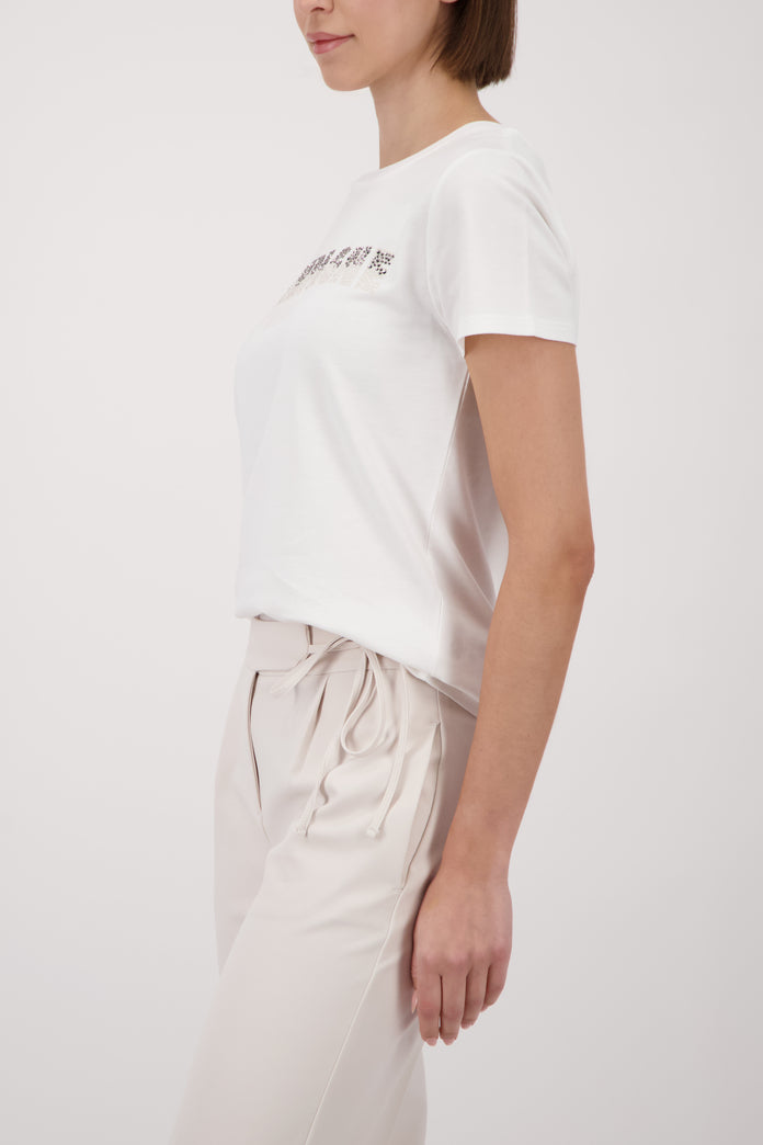 Off White Logo Print Top - 410196