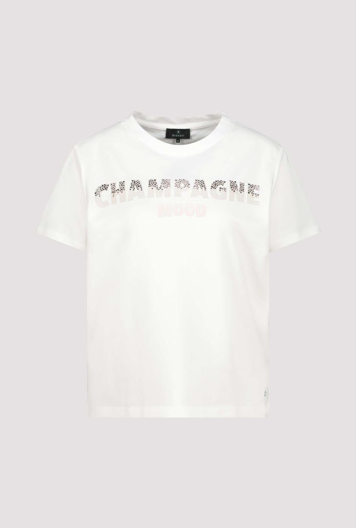 Off White Logo Print Top - 410196