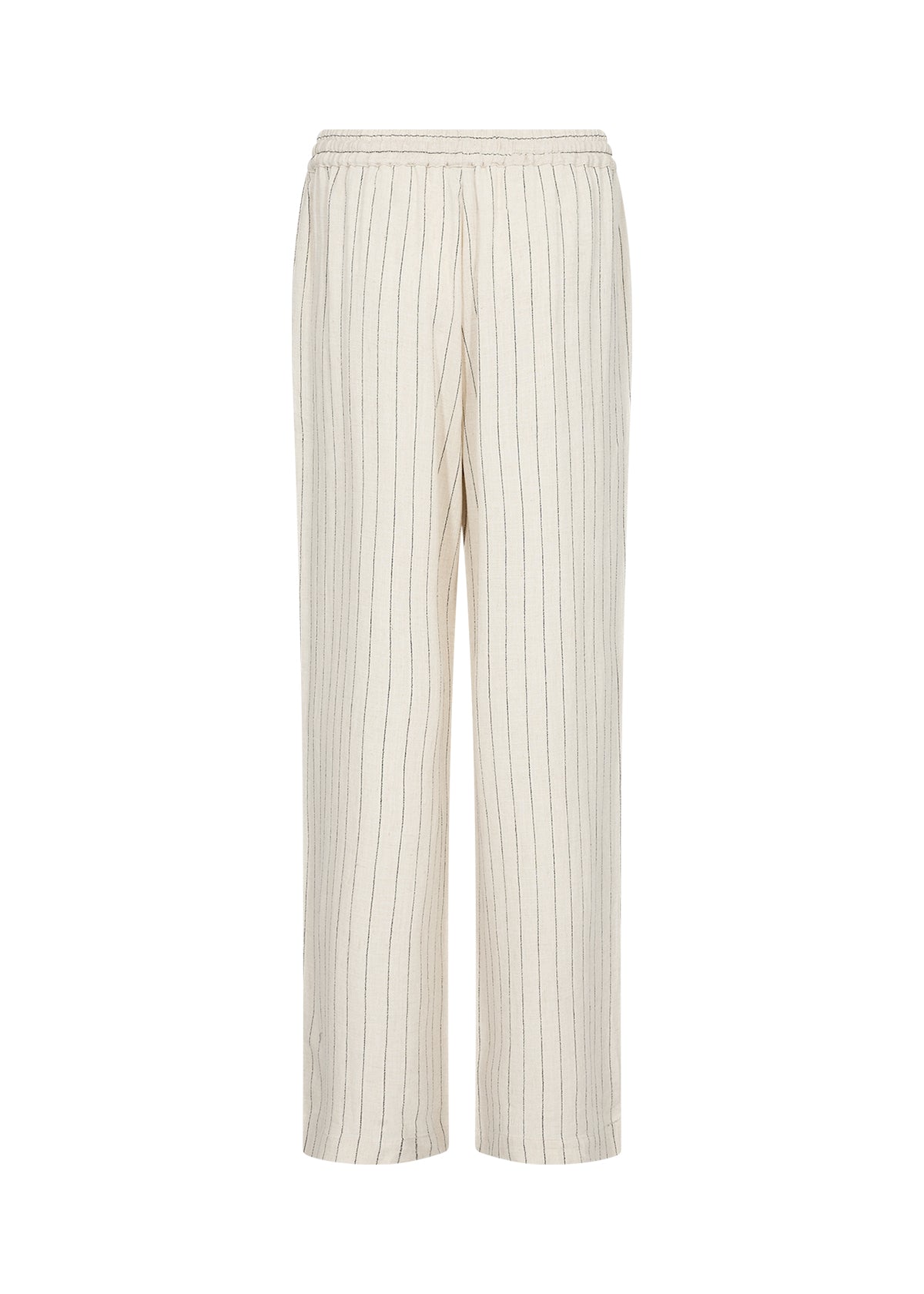 Poula 2 Cream Stripe Trousers - 41088