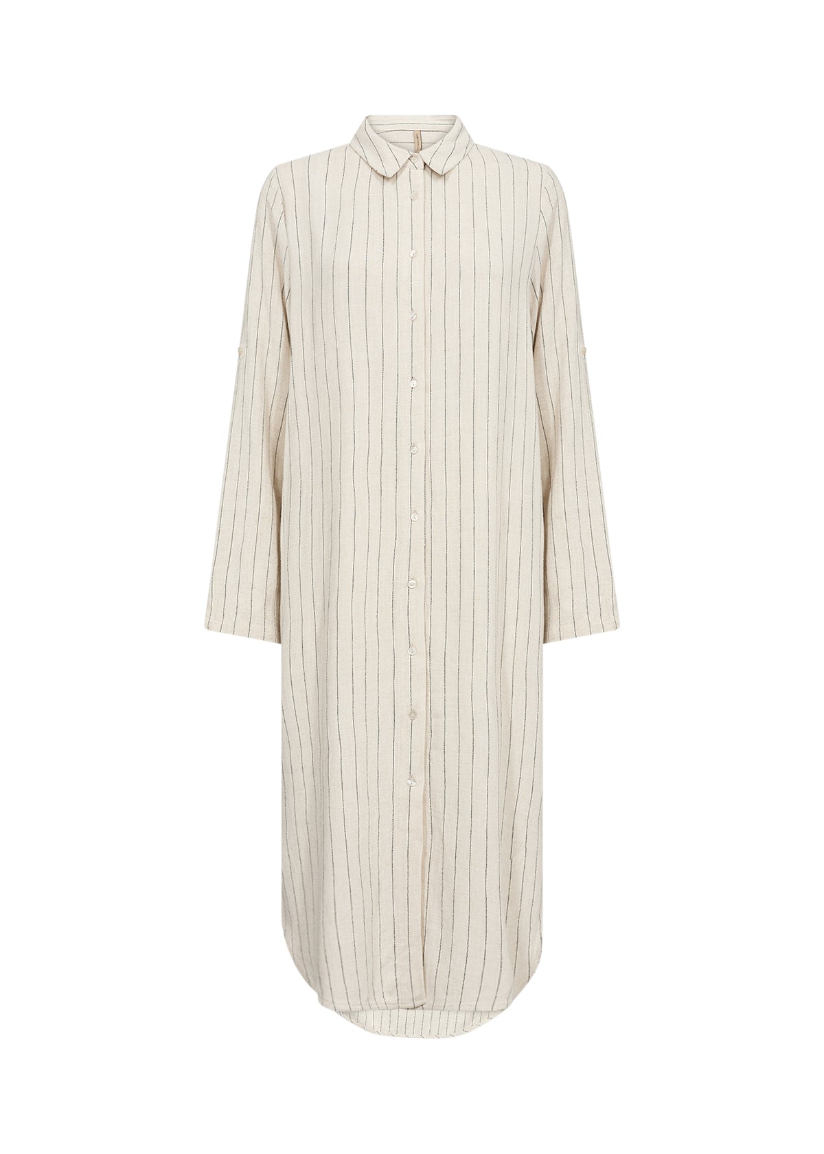 Poula 4 Cream Stripe Shirt Dress - 41090