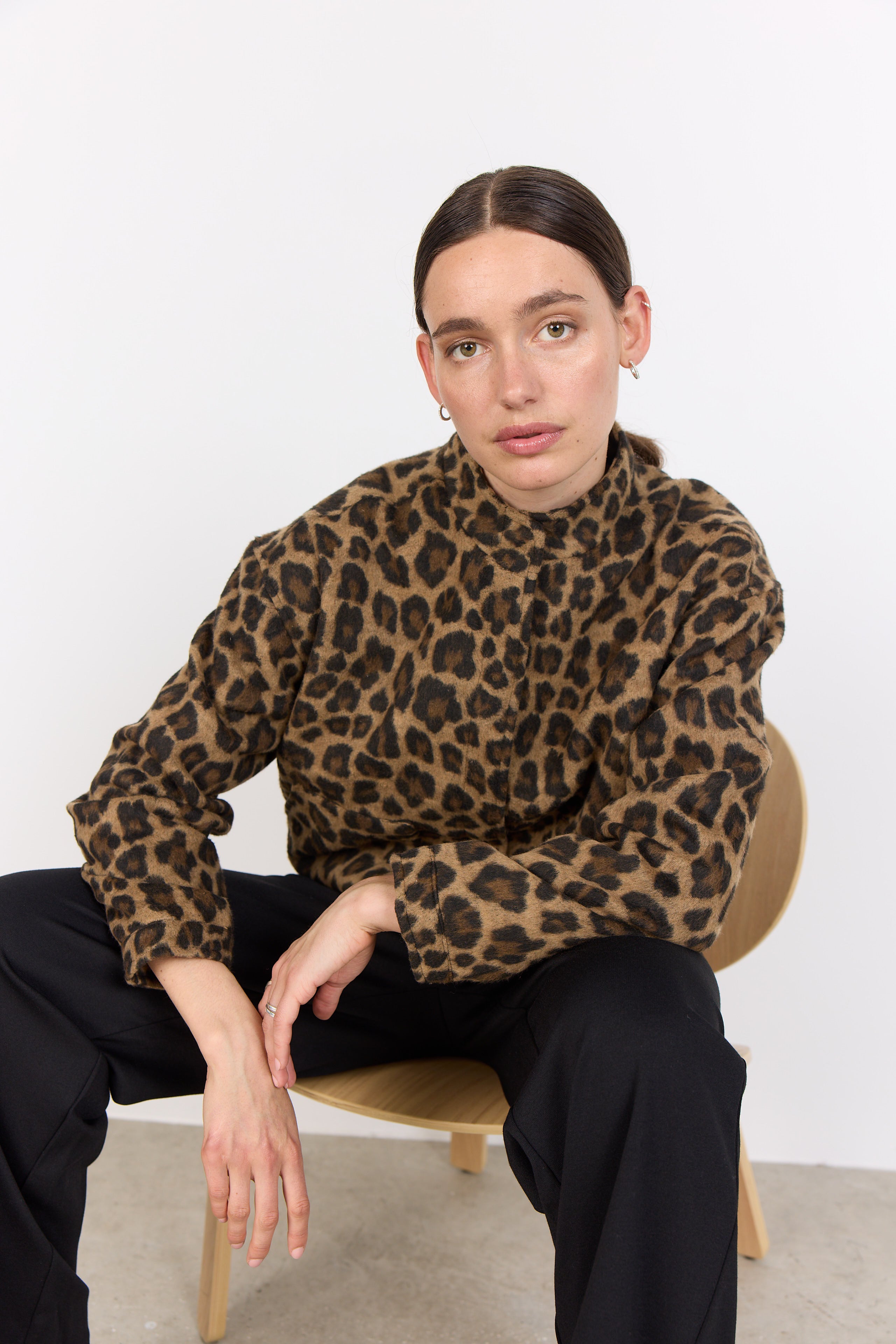 Saraki Leopard Bomber Jacket - 41274