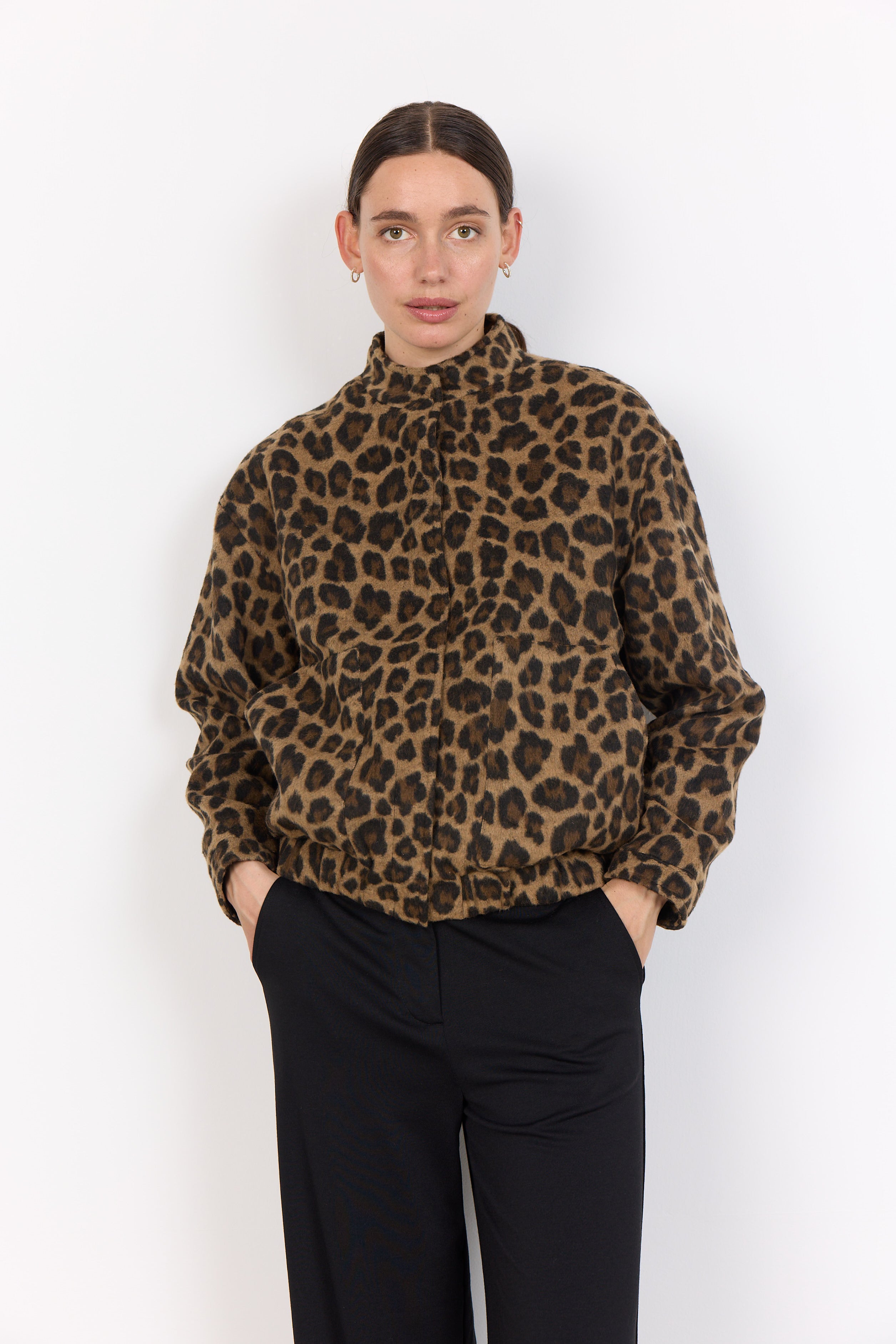 Saraki Leopard Bomber Jacket - 41274