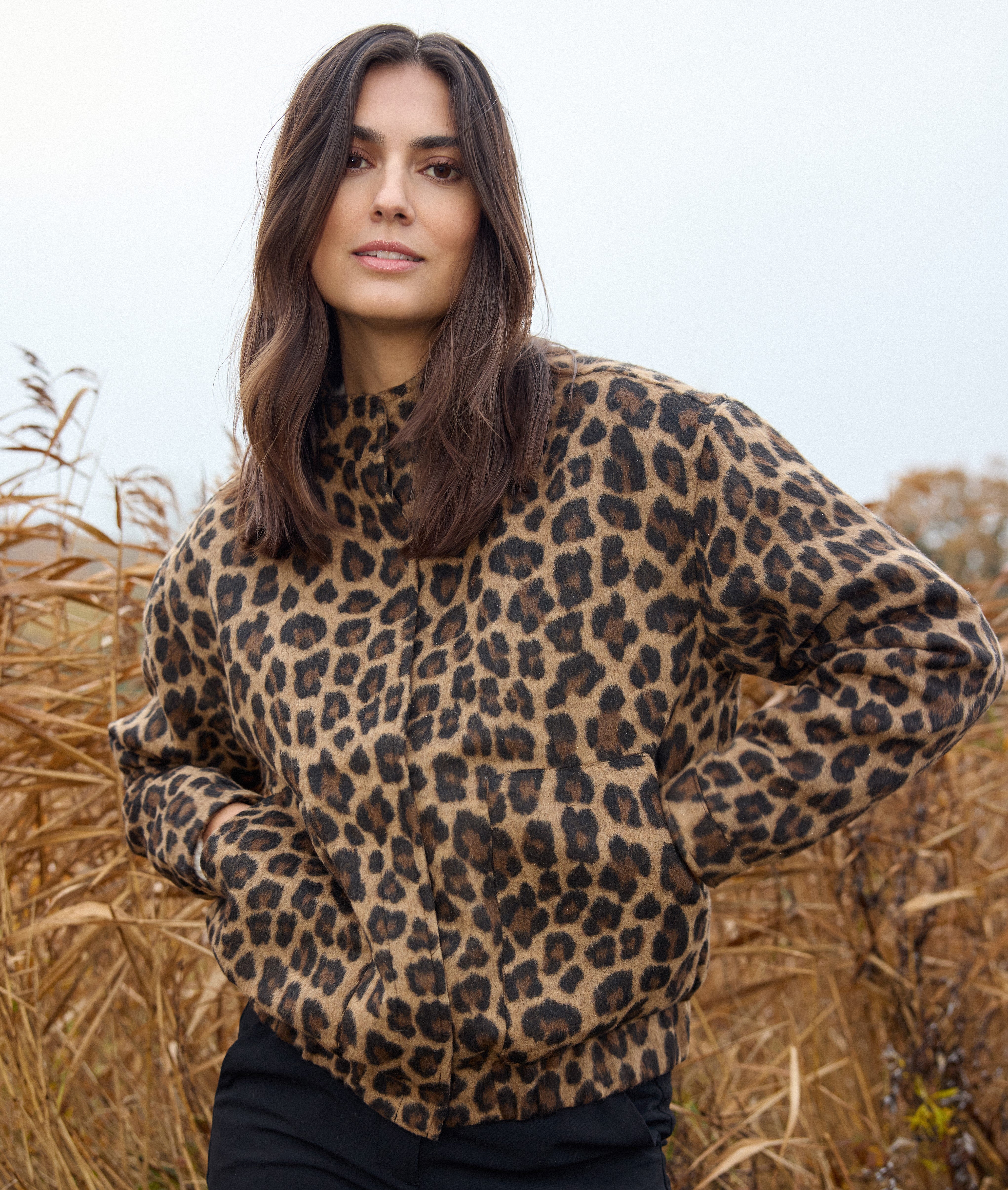 Saraki Leopard Bomber Jacket - 41274