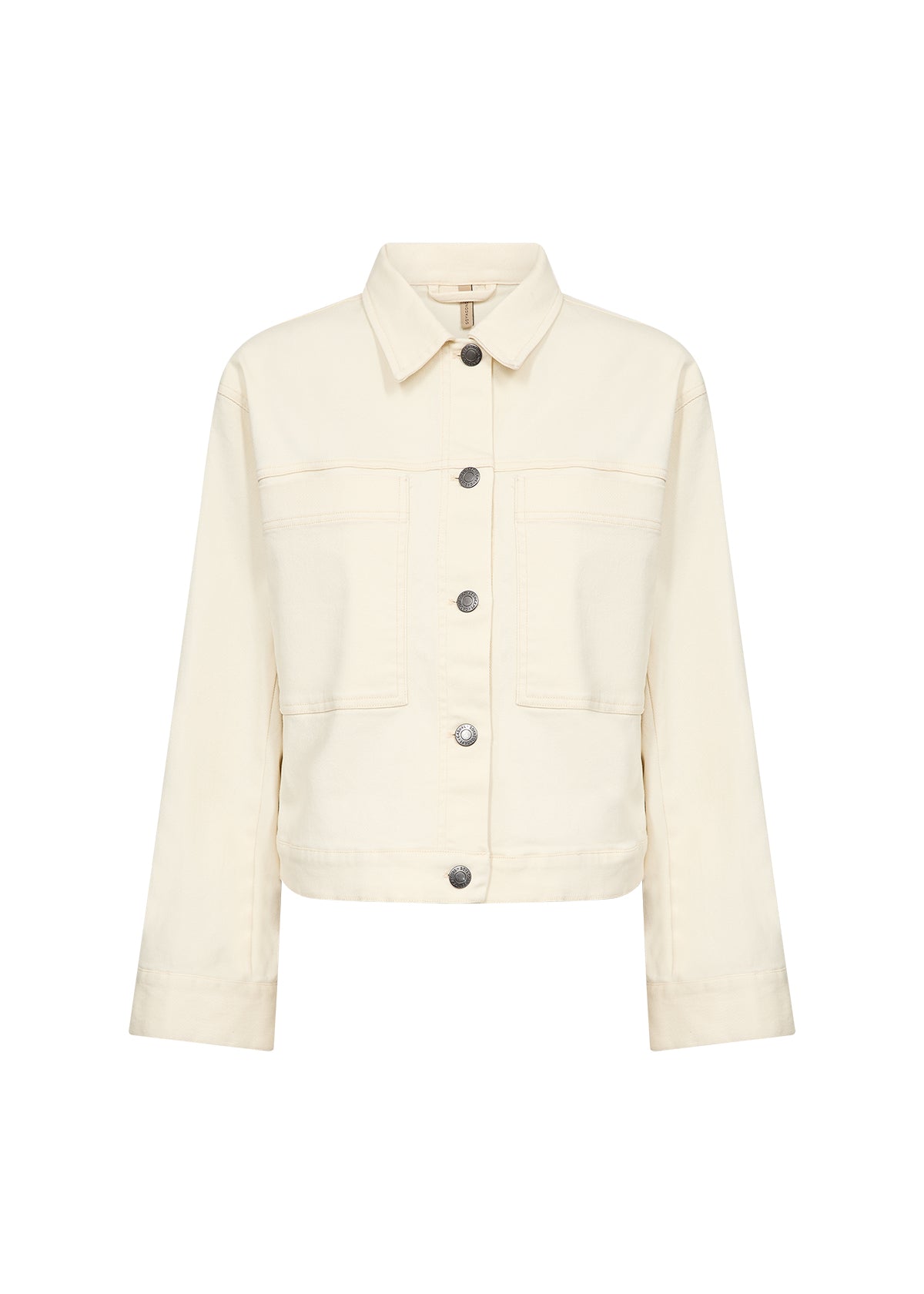 Bess 1 Cream Denim Jacket - 41527