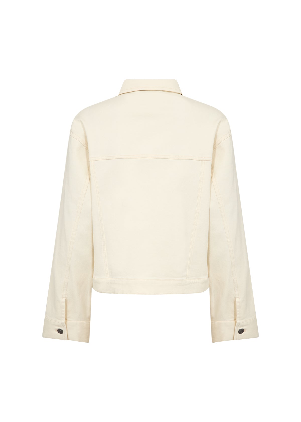 Shop soyaconcept Bess 1 Cream Denim Jacket - 41527 | Vanity Fair