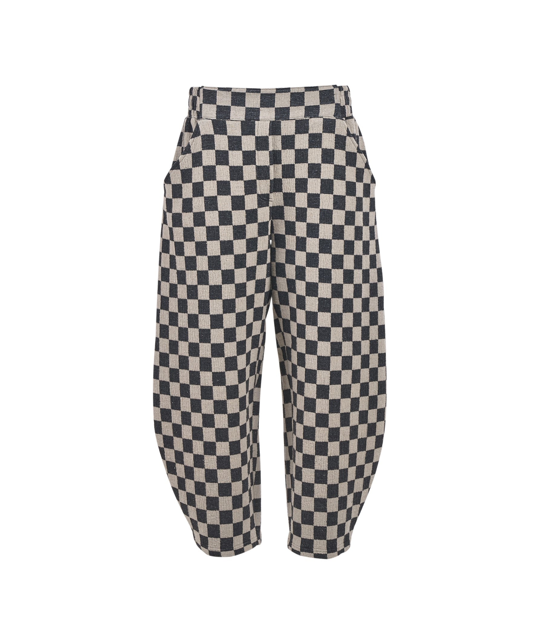 Check Crincle Trousers - 4161