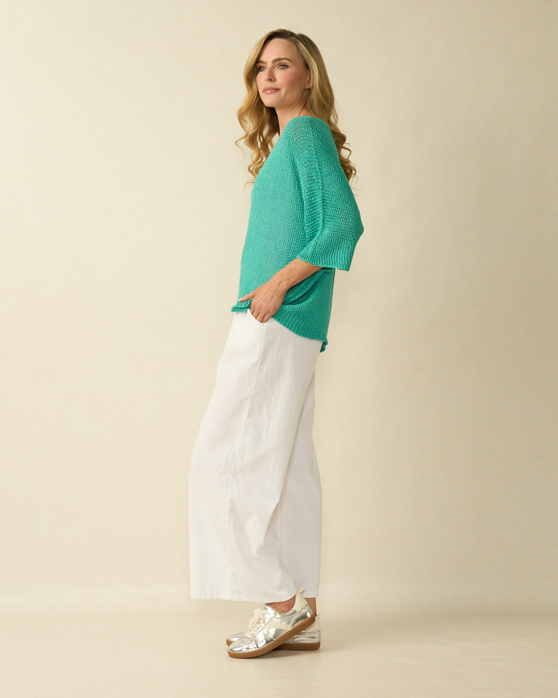 Aqua V Neck Knit - 4350