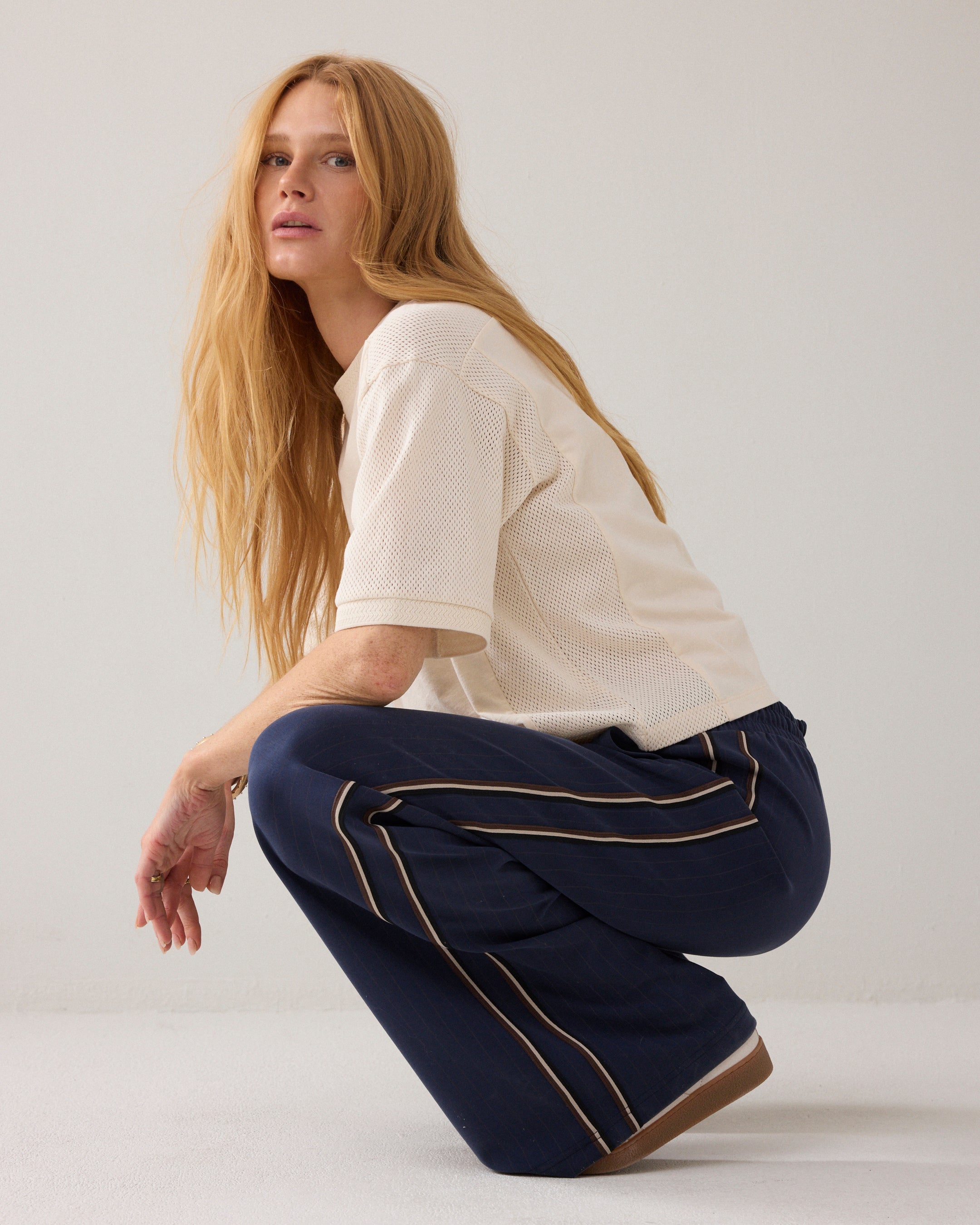 Midnight Blue Pinstripe Trousers - 4S2923