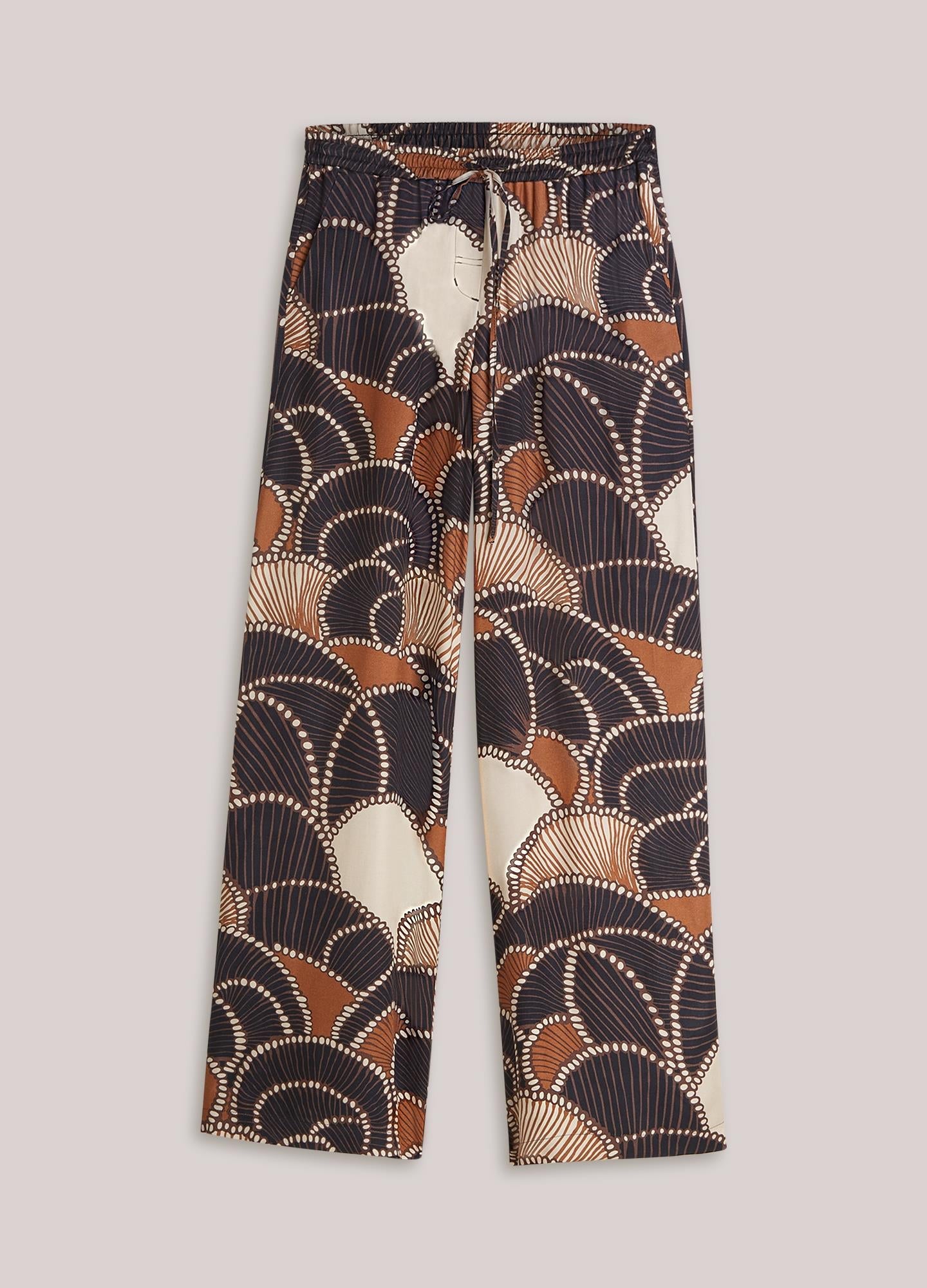 Multi Colour Satin Trousers - 4S2964