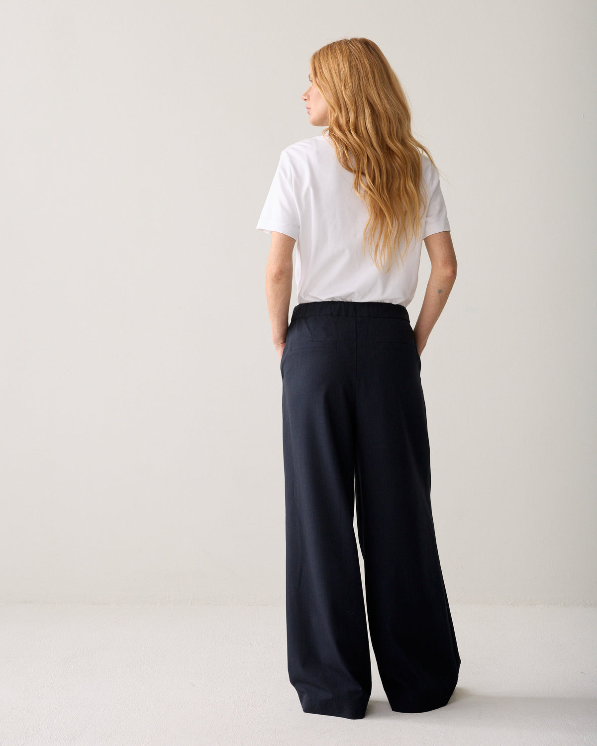 Midnight Blue Stripe Trousers - 4s3029