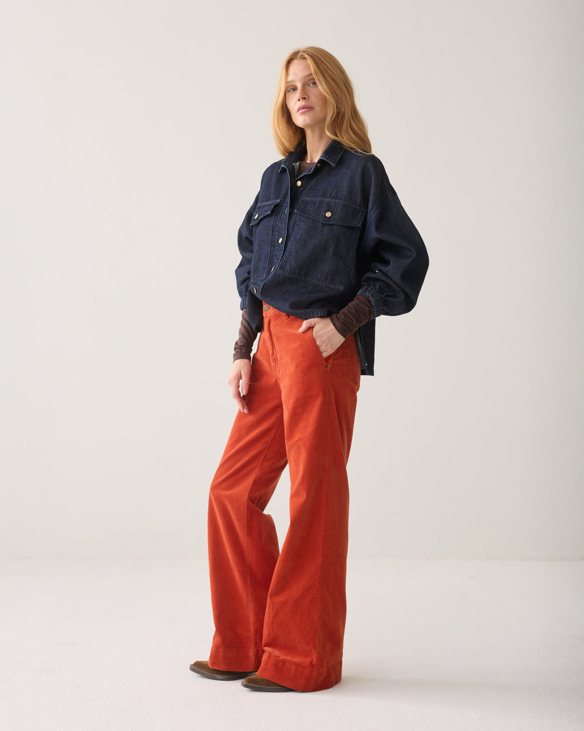 Goji Berry Baby Cord Pants - 4s3032