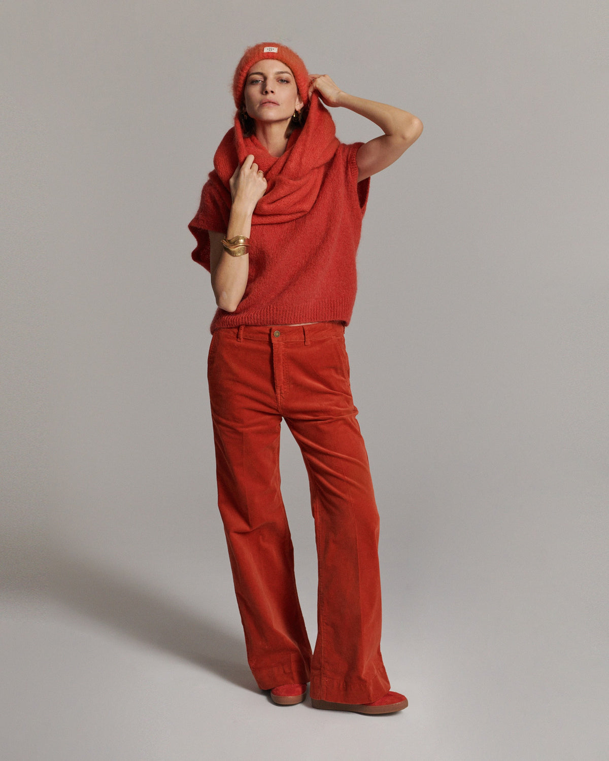 Goji Berry Baby Cord Pants - 4s3032