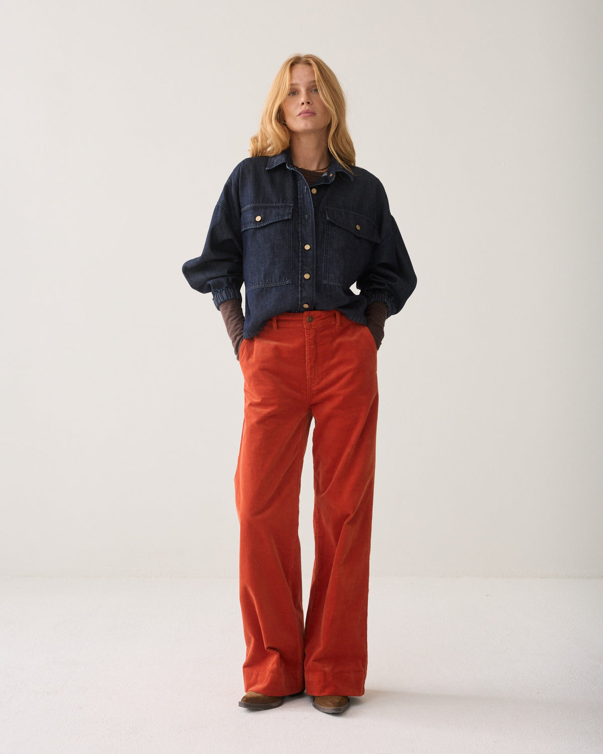 Goji Berry Baby Cord Pants - 4s3032