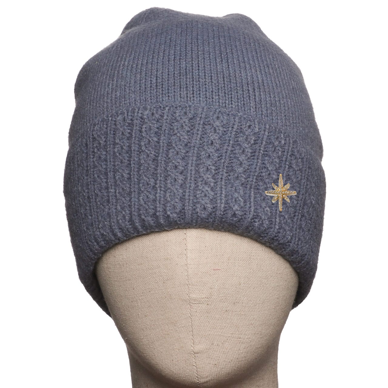 Blue Cable Detail Hat - 5004302