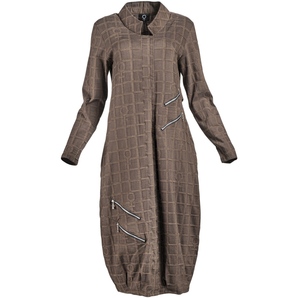 Brown Bubble Dress - 5035