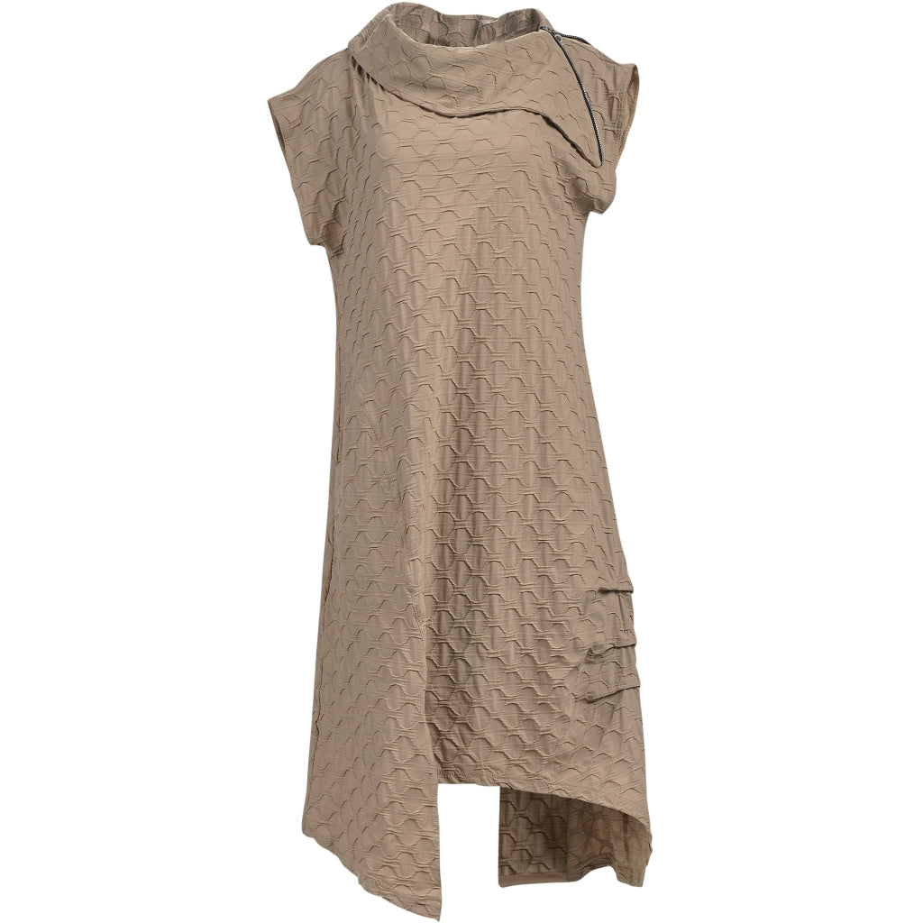 Bubble Sand  Zip Collar Dress - 5042