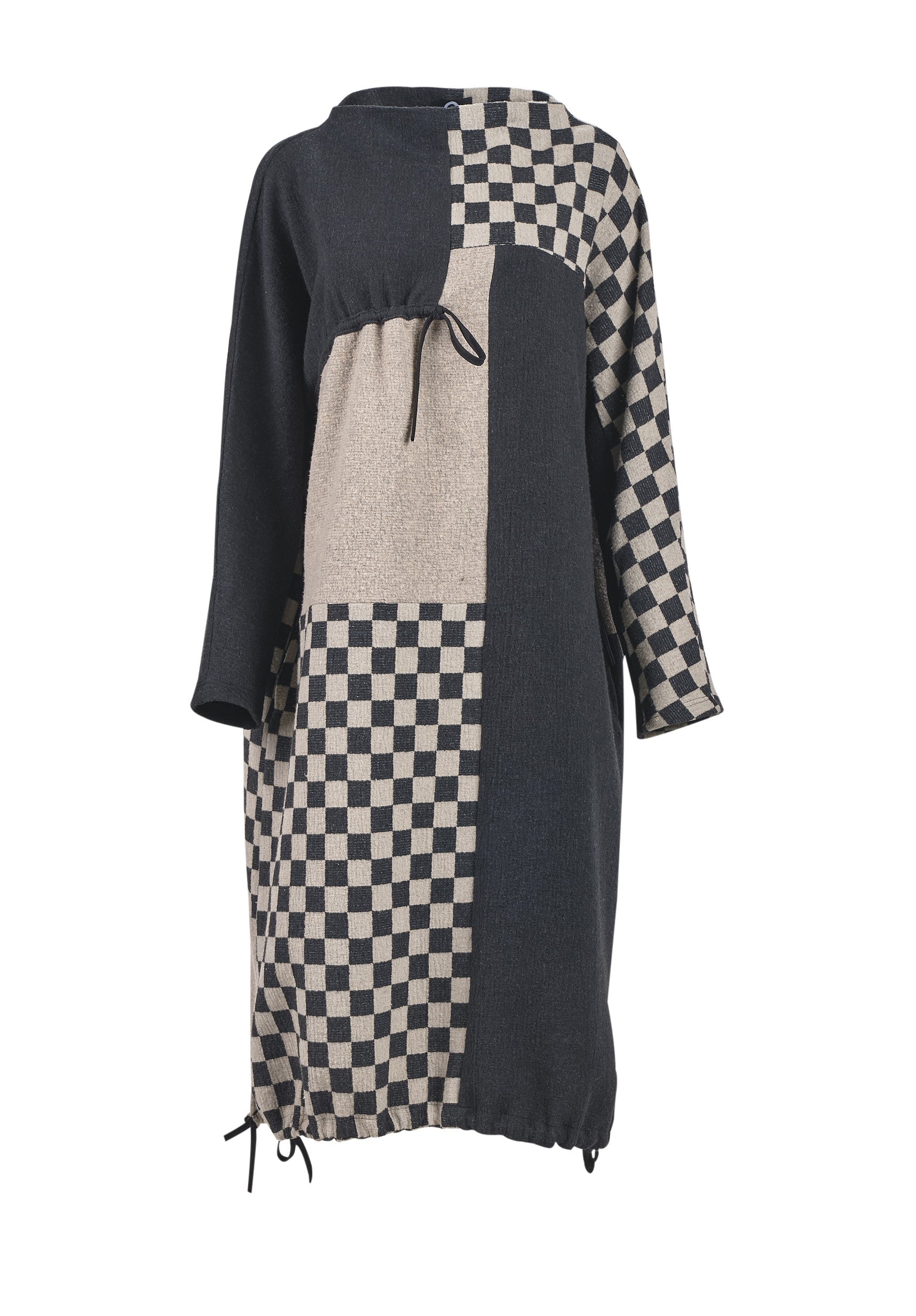 Mixed Design Crincle Dress - 5052