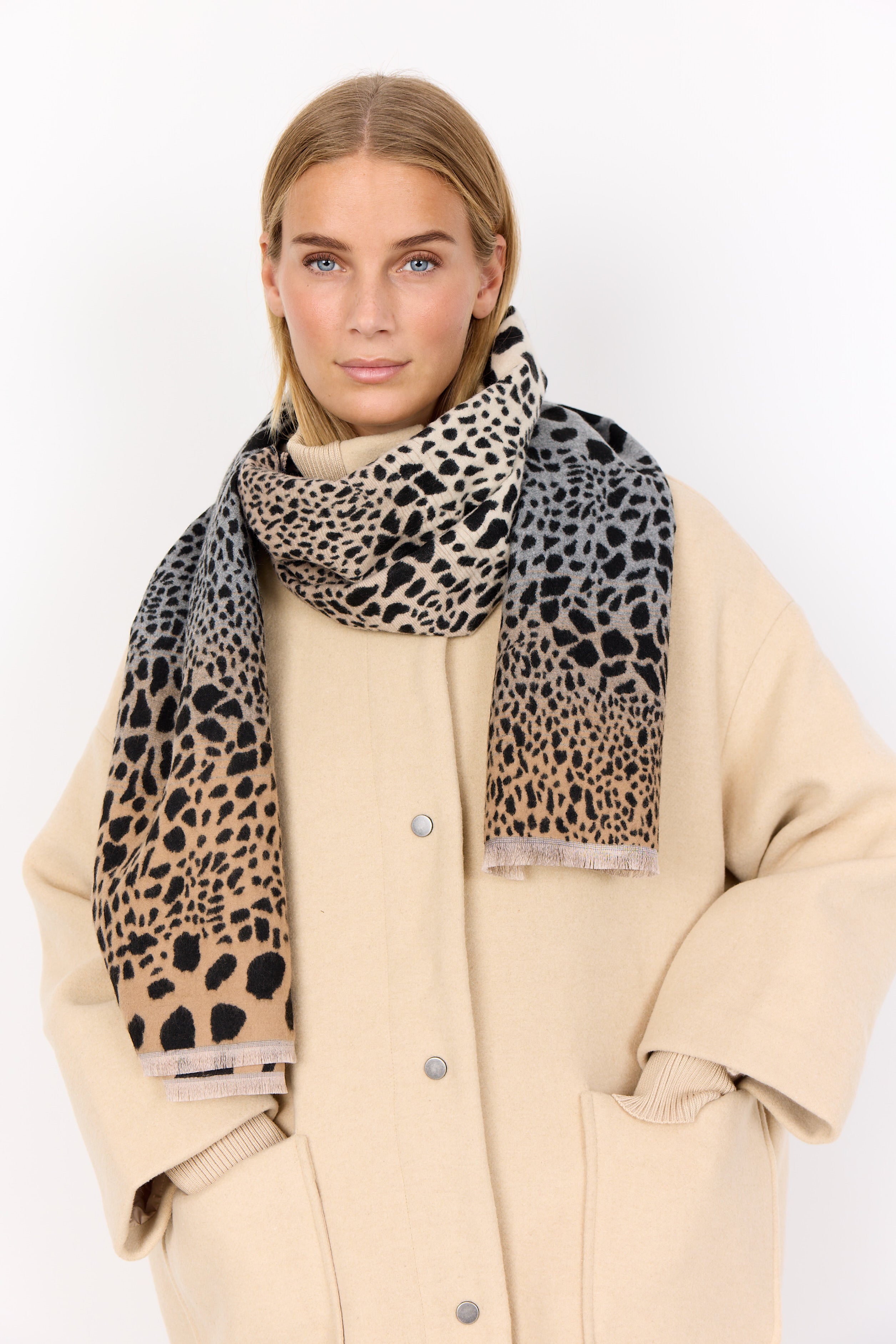 Voisa 1 Black Combi Scarf - 51438