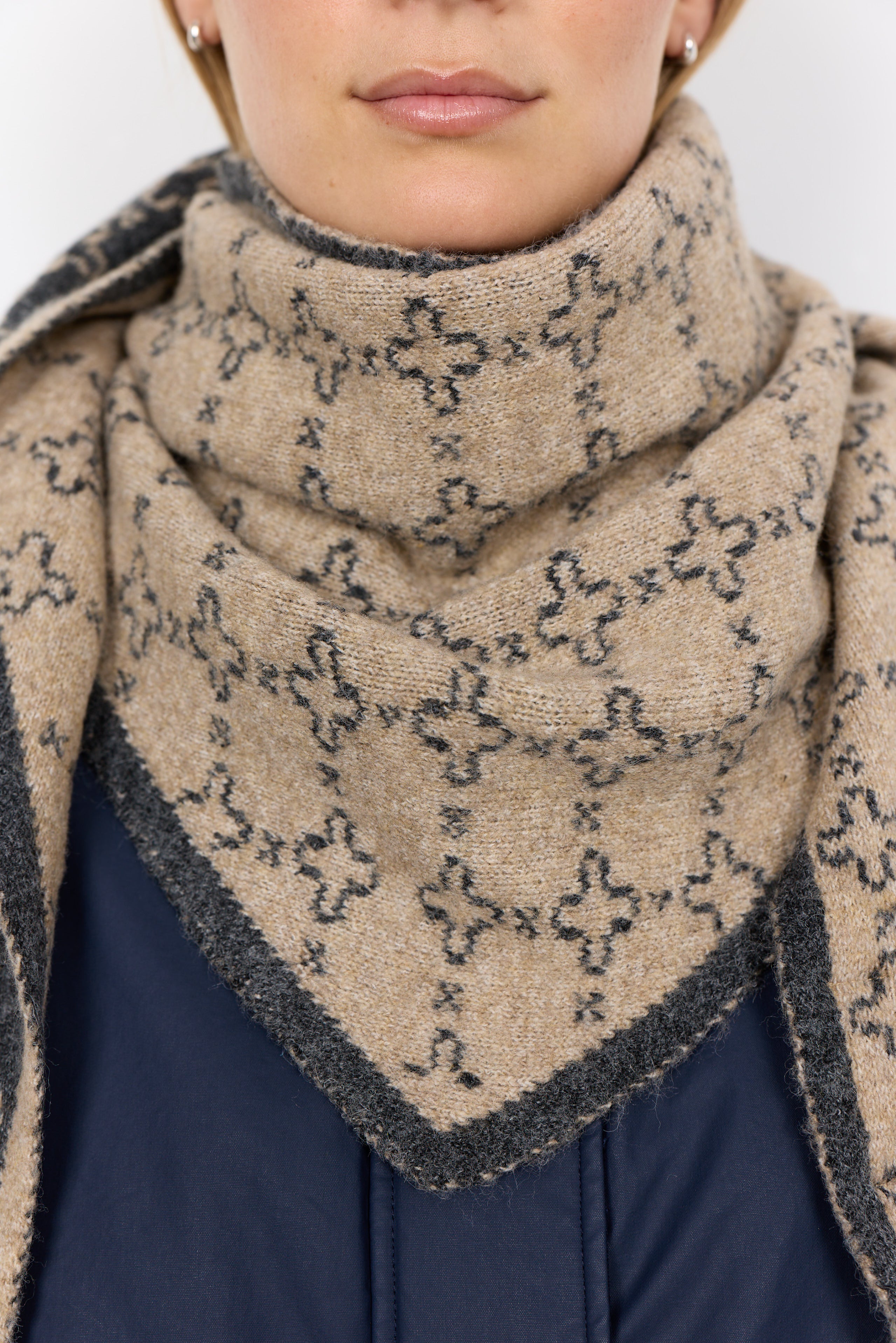 Golly 1 Camel Melange Scarf - 51520