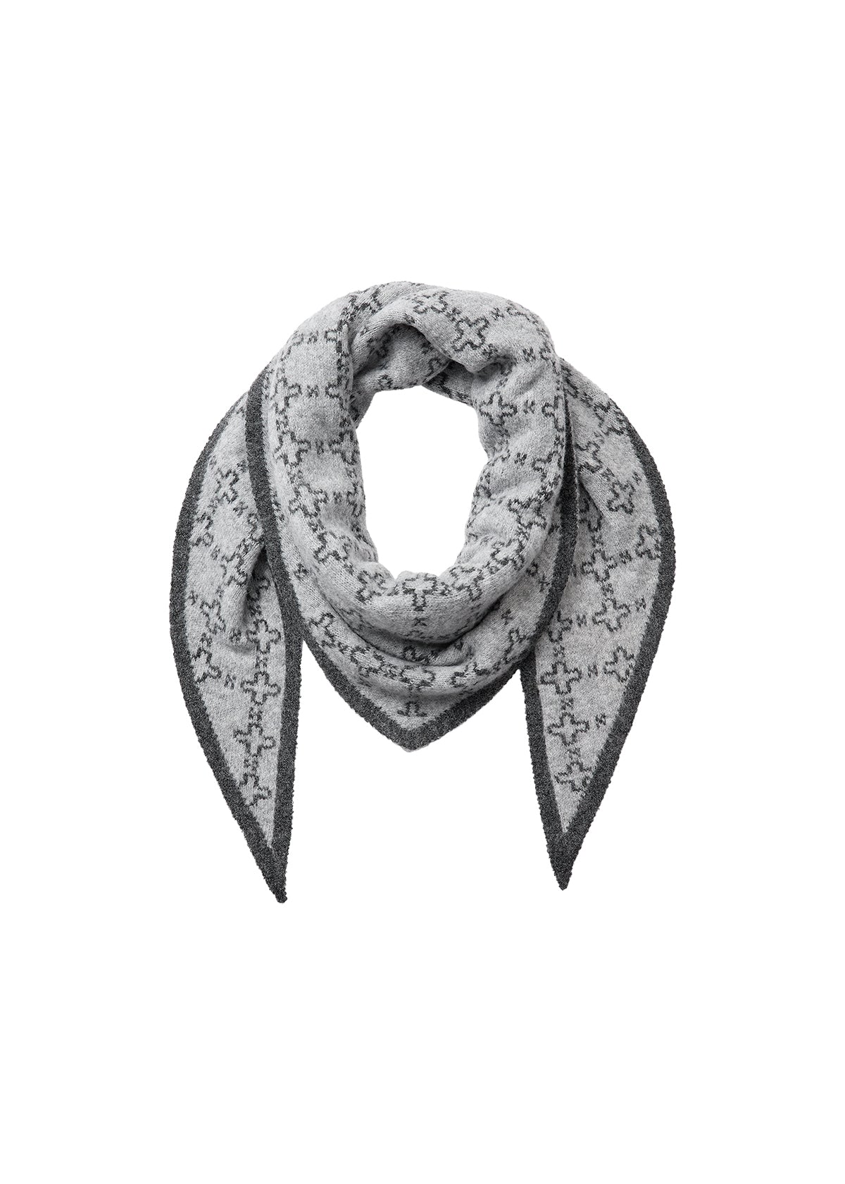 Golly 1 Light Grey Melange Scarf - 51520