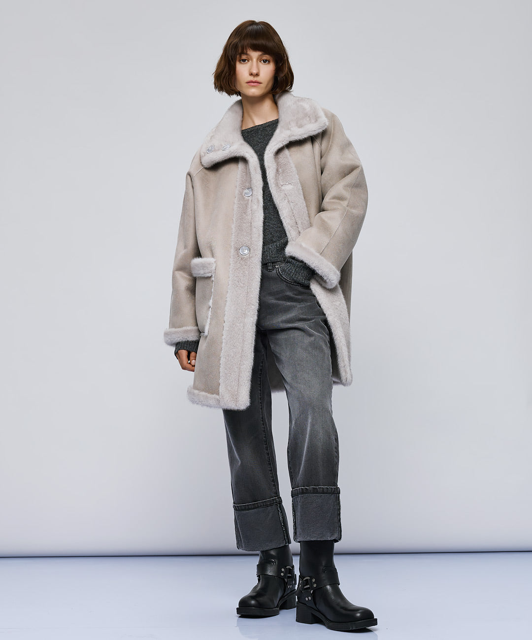 Grey Reversible Coat - 54-9143